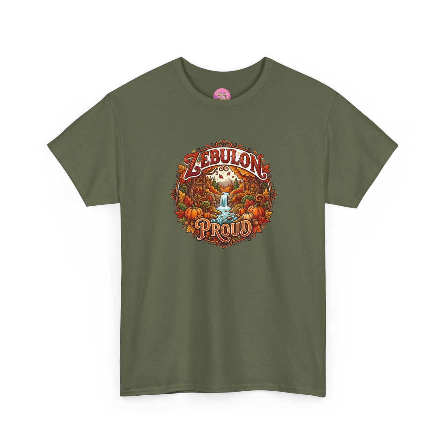 Zebulon Proud Graphic Tee — Vintage Pumpkin Harvest Autumn Shirt