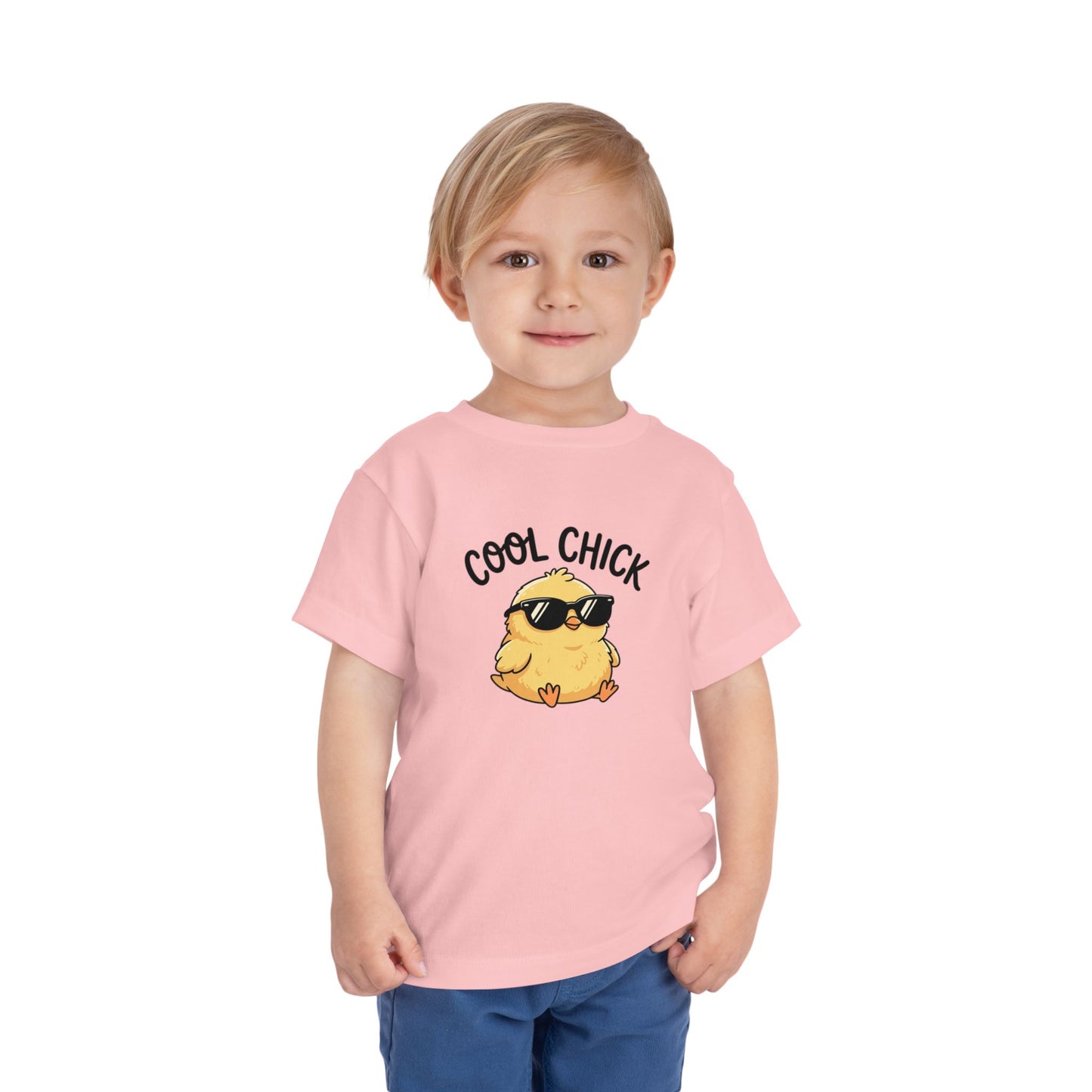 Cool Chick Toddler Tee — Cute Sunglasses Chick Graphic Shirt