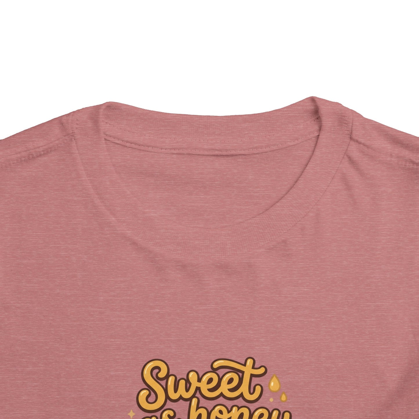 Toddler Tee — "Sweet as Honey" Cute Bee Graphic