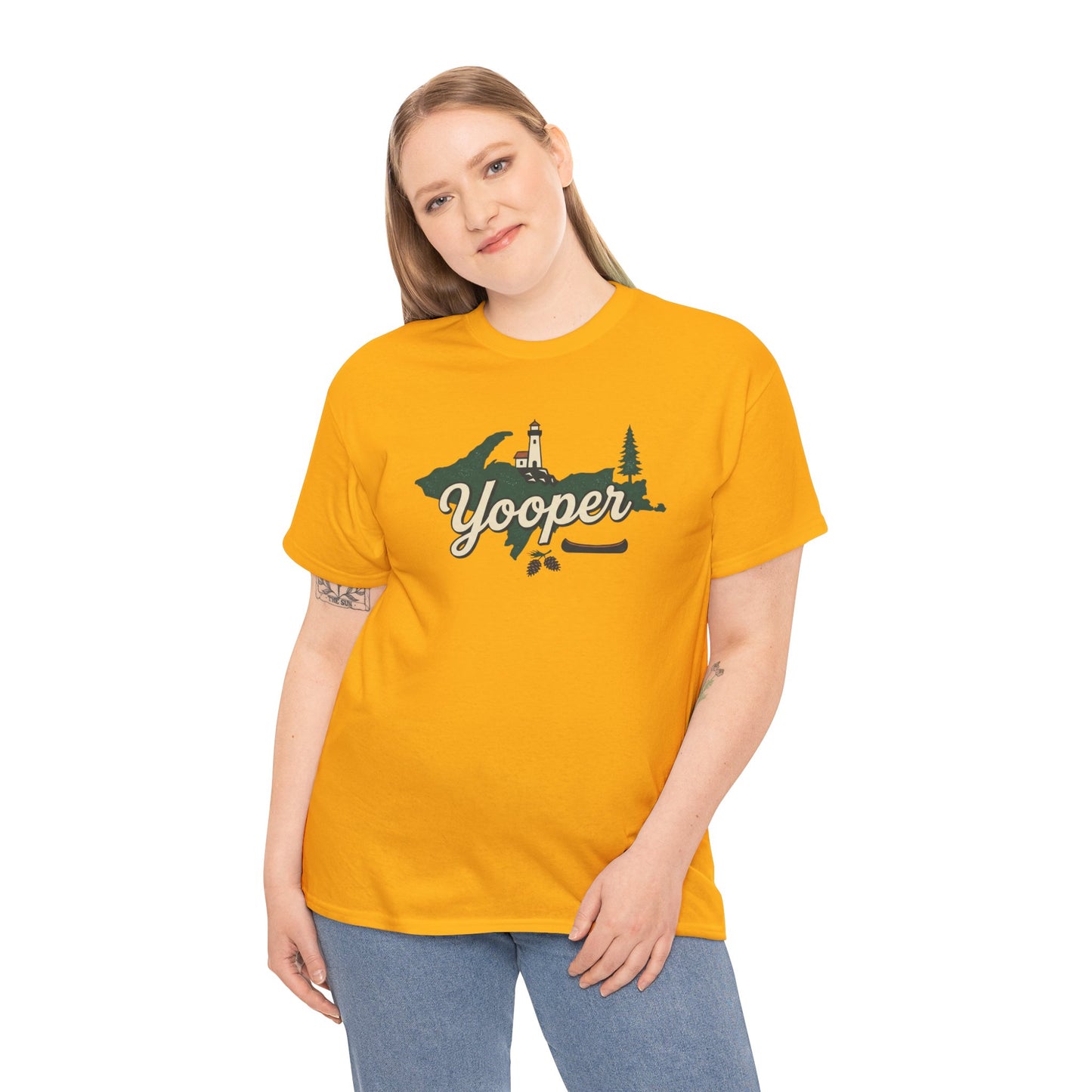 Yooper Lighthouse Tee — Michigan Upper Peninsula Souvenir T-Shirt