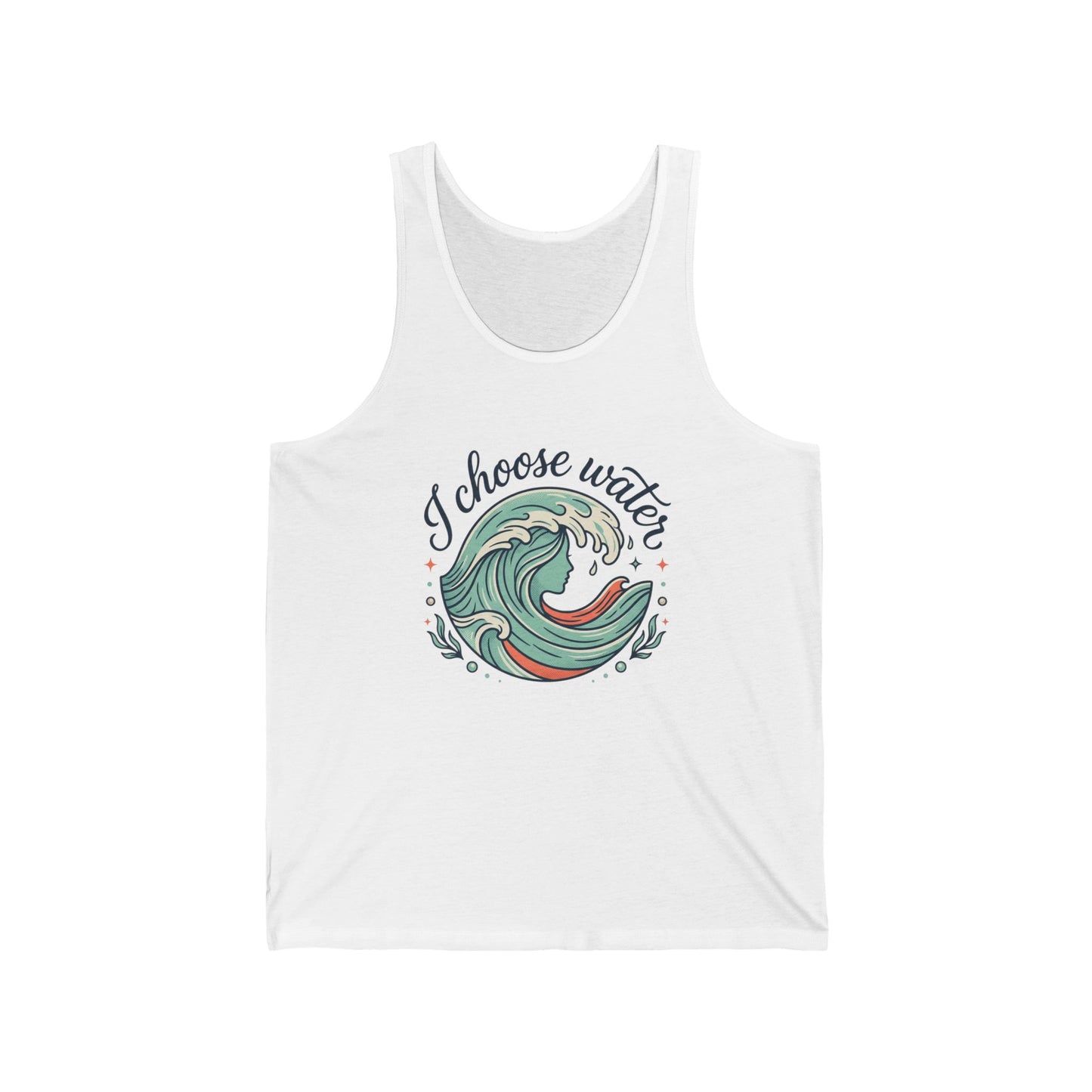 I Choose Water Wave Tank Top