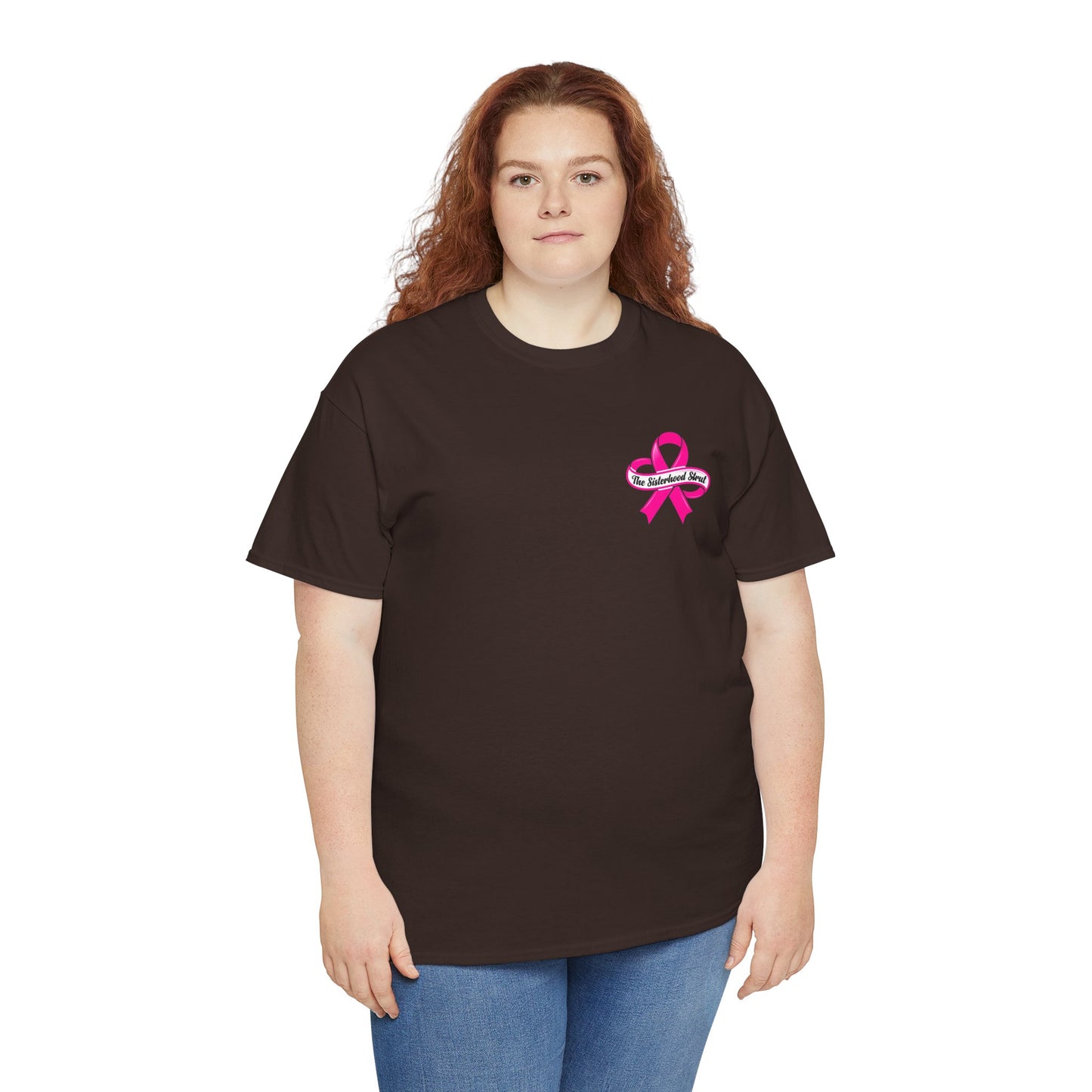 Sisterhood Strut Breast Cancer Awareness Tee