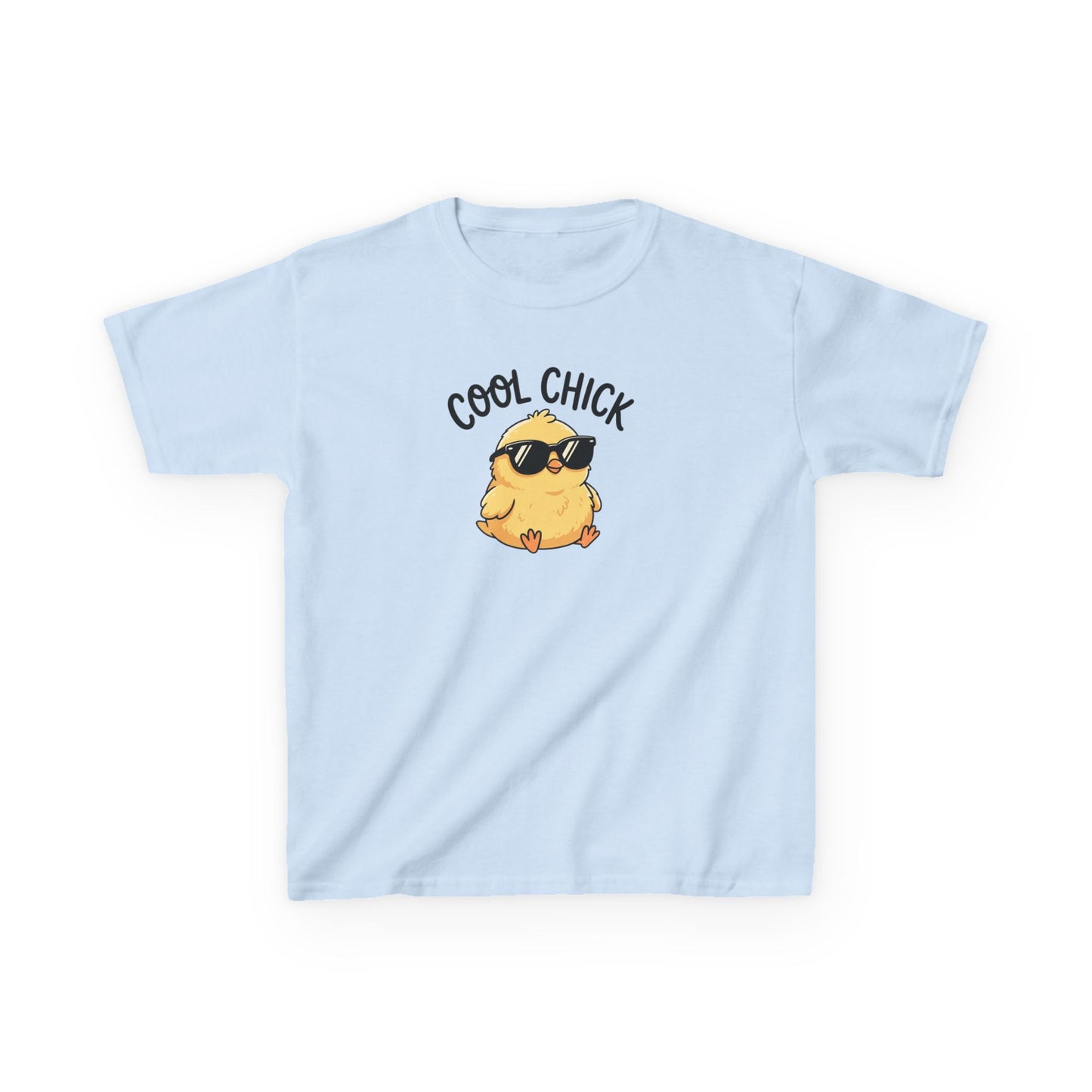 Kids T-Shirt — "Cool Chick" Sunglasses Chick Graphic Tee for Toddlers & Kids