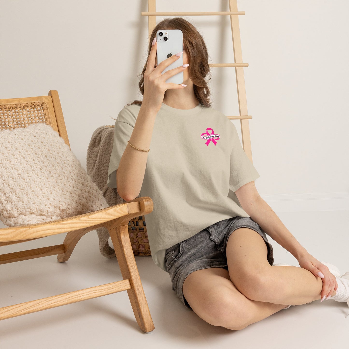 Sisterhood Strut Breast Cancer Awareness Tee