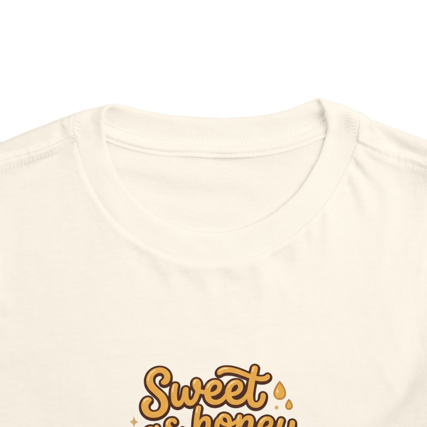 Toddler Tee — "Sweet as Honey" Cute Bee Graphic