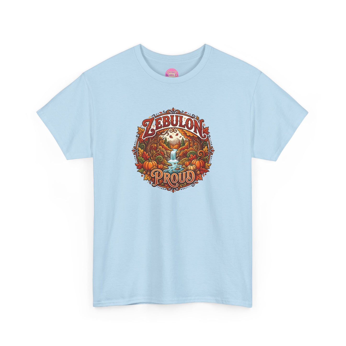 Zebulon Proud Graphic Tee — Vintage Pumpkin Harvest Autumn Shirt
