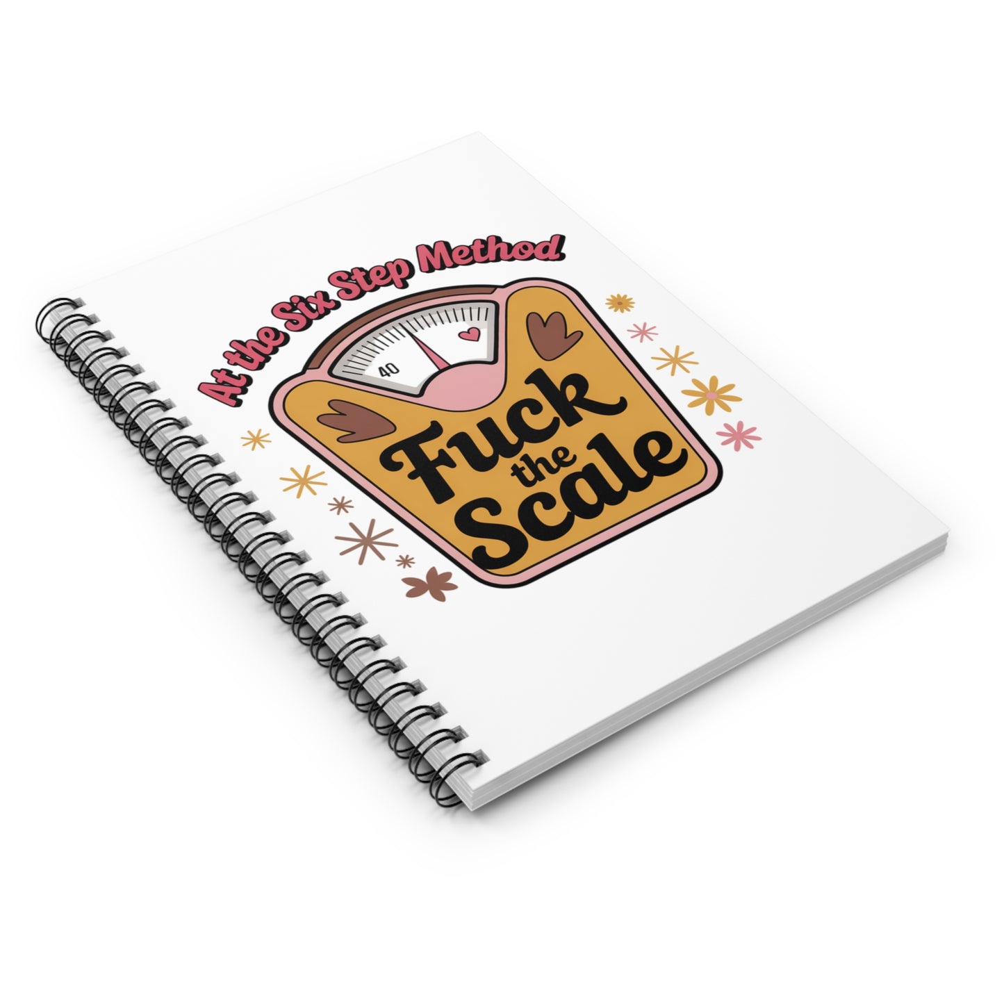 Empowering Spiral Notebook - "Fuck the Scale" Motivation Journal, Encouragement Gift, Self-Love, Weight Loss Progress Tracker, Goal [...]