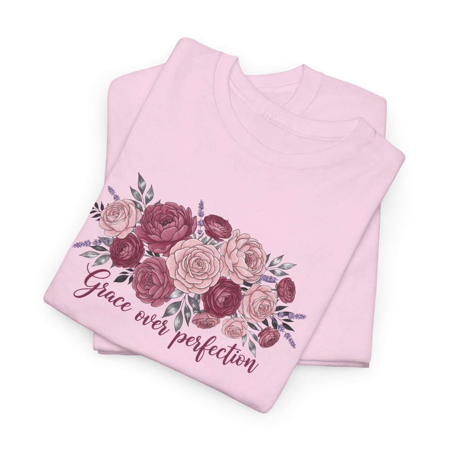 Floral "Grace Was Perfected" Tee