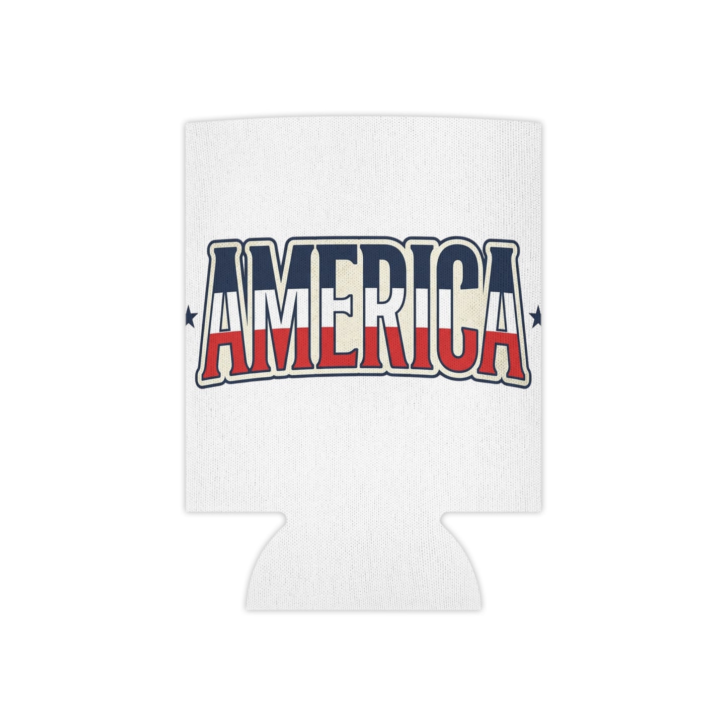 America Can Cooler — Patriotic "Born Free, Stay Tipsy" Beer Koozie