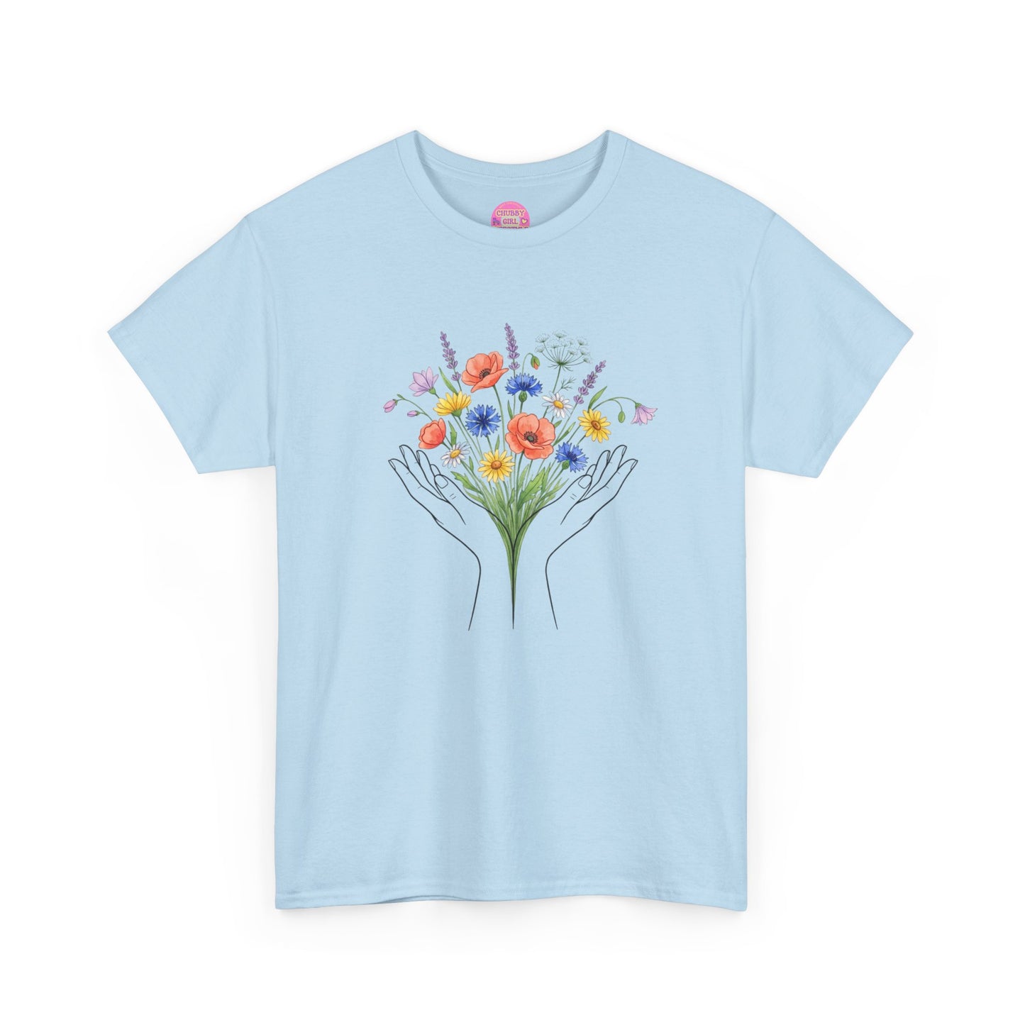 Wildflower Hands Tee — Floral Hands Graphic T-Shirt