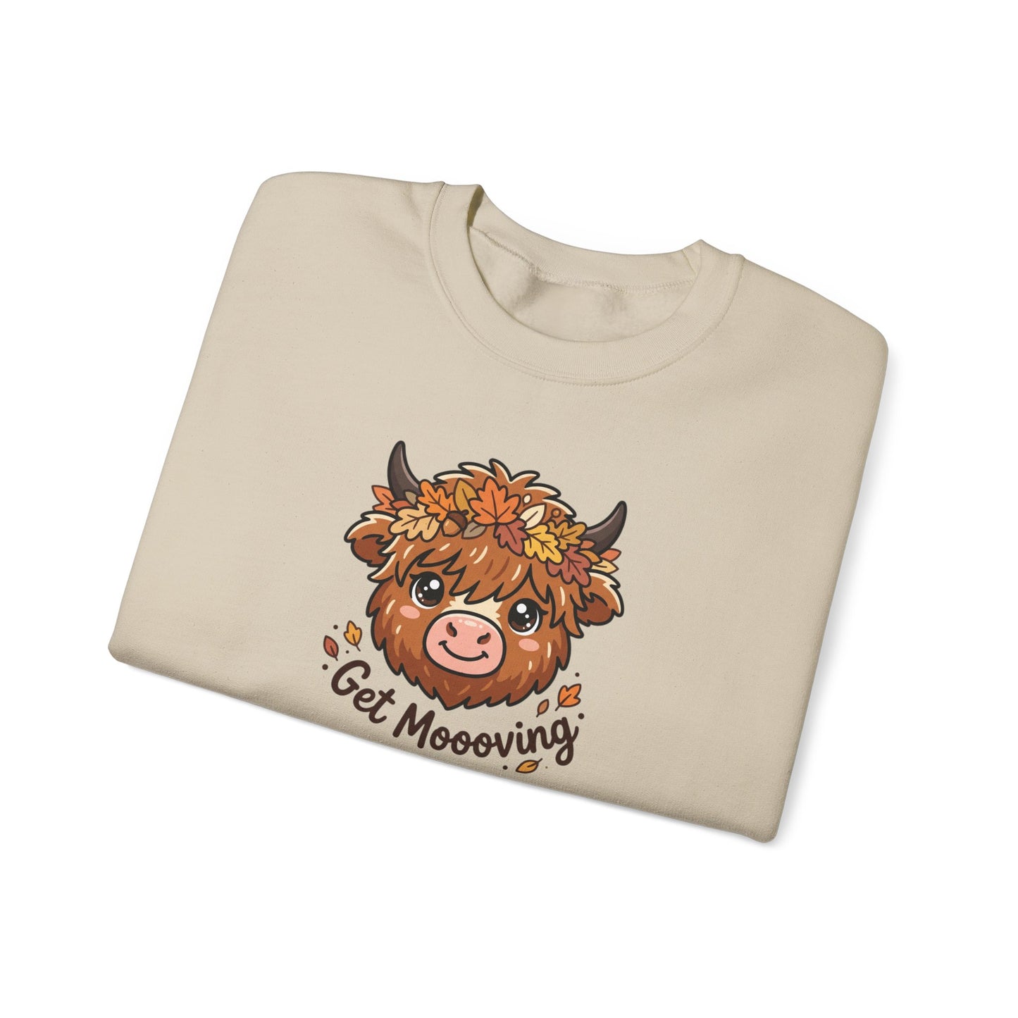 Get Moooving! Fall Highland Cow Sweatshirt