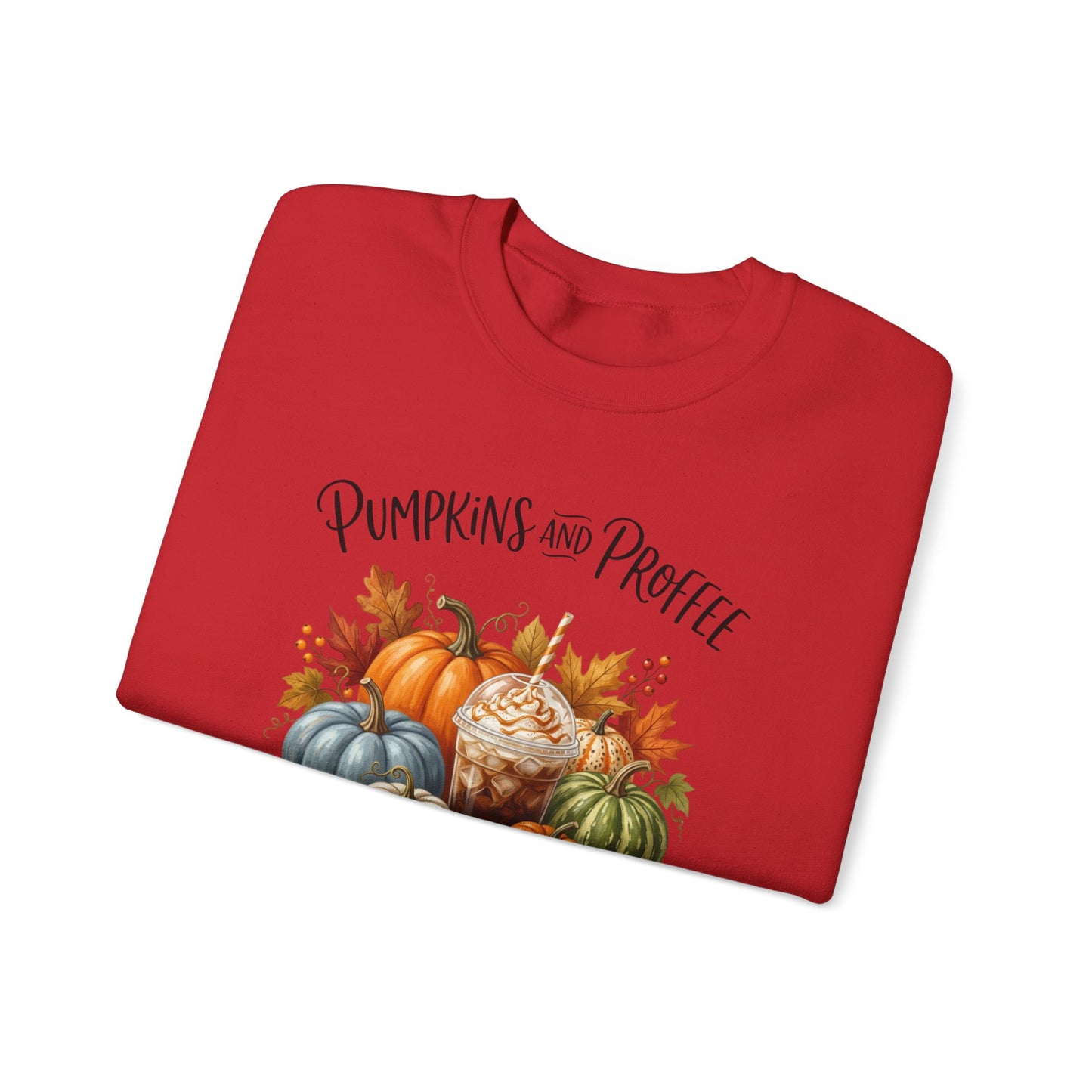 Pumpkins and Proffee (Protein Coffee) Sweatshirt — Fall Pumpkin Bouquet Crewneck
