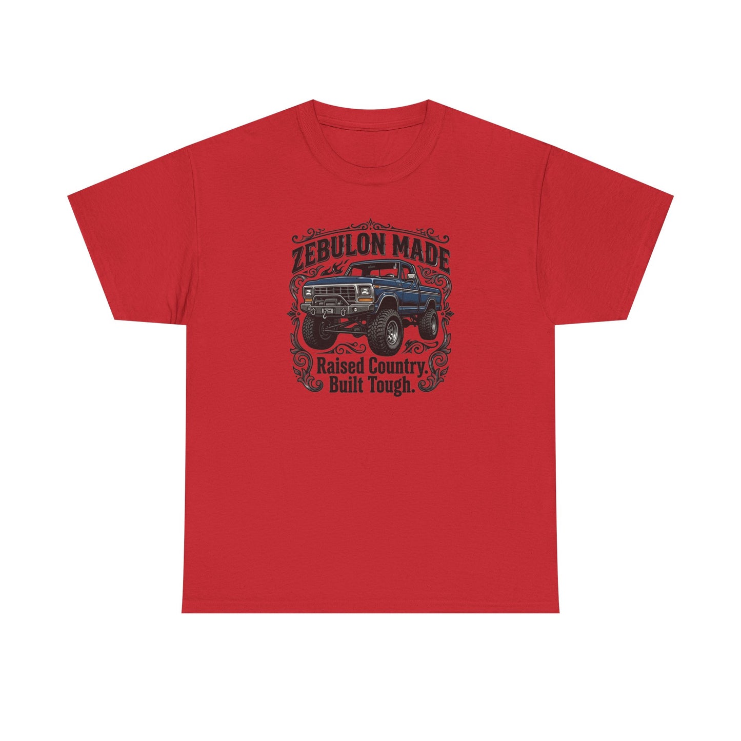 Men's T-shirt Zebulon Made Truck Tee — "Raised Country. Built Tough." Graphic T-Shirt