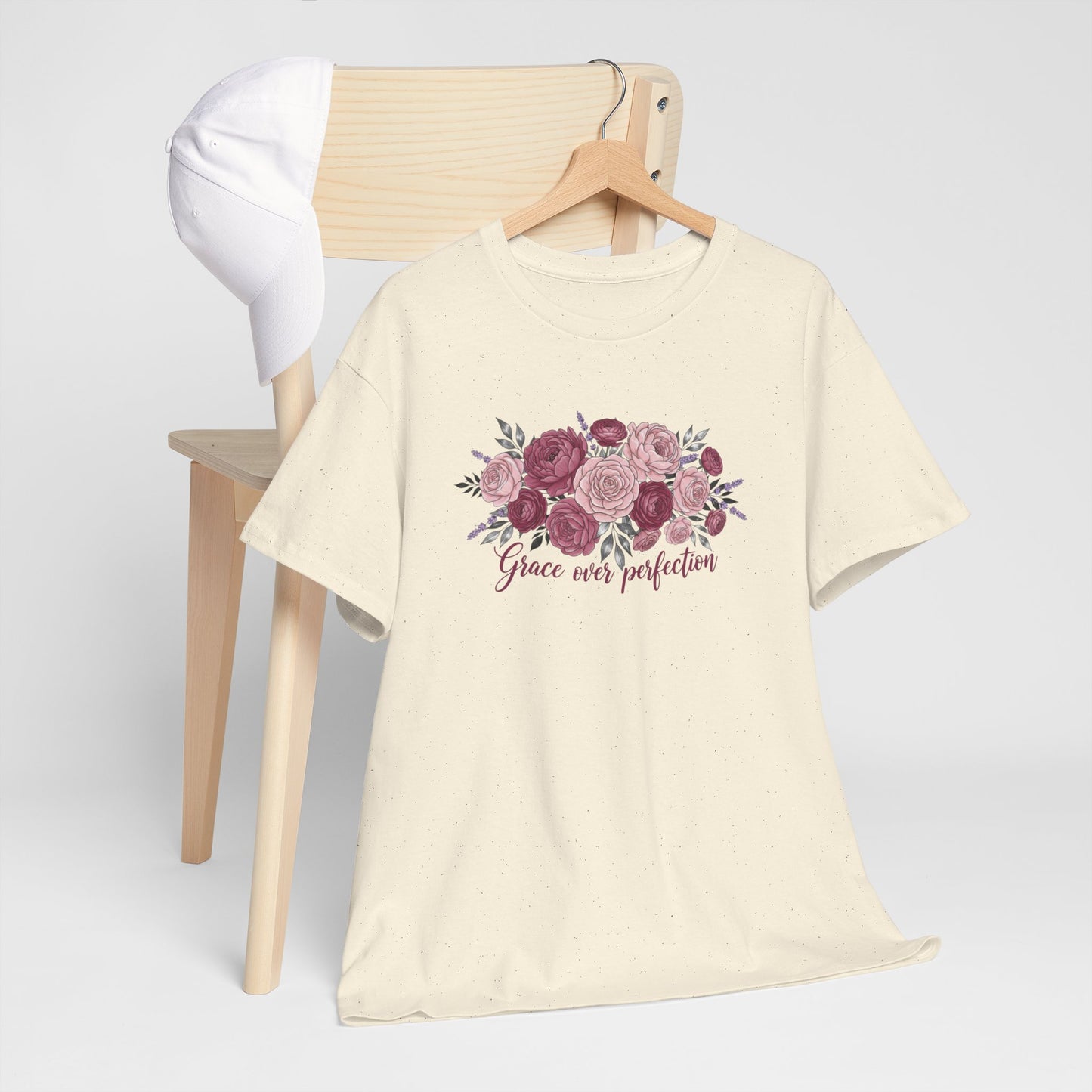 Floral "Grace Was Perfected" Tee