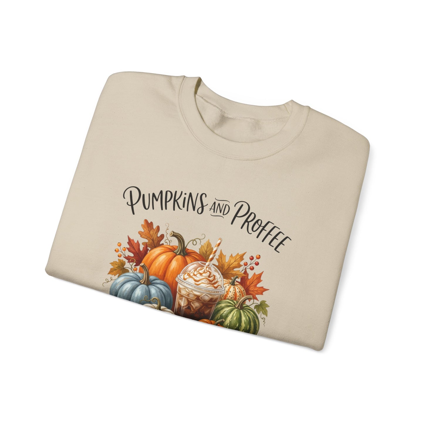 Pumpkins and Proffee (Protein Coffee) Sweatshirt — Fall Pumpkin Bouquet Crewneck