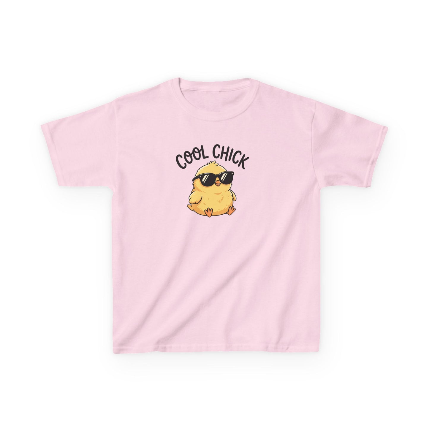 Kids T-Shirt — "Cool Chick" Sunglasses Chick Graphic Tee for Toddlers & Kids