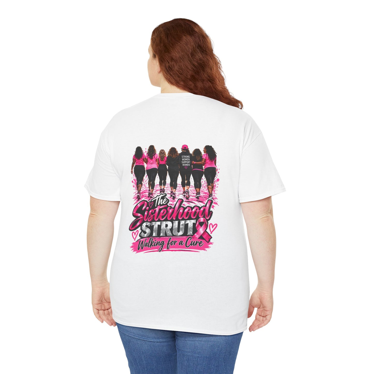 Sisterhood Strut Breast Cancer Awareness Tee