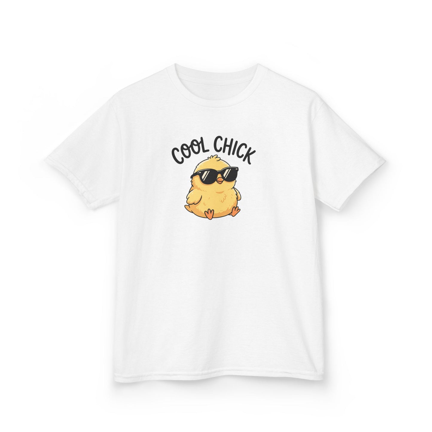 Kids T-Shirt — "Cool Chick" Sunglasses Chick Graphic Tee for Toddlers & Kids
