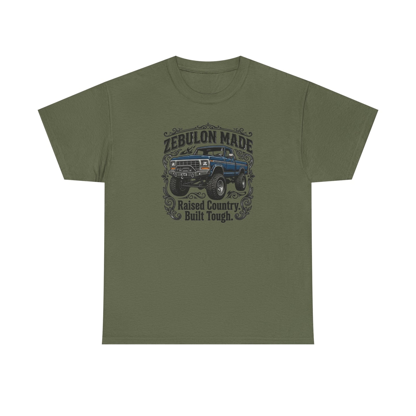 Men's T-shirt Zebulon Made Truck Tee — "Raised Country. Built Tough." Graphic T-Shirt