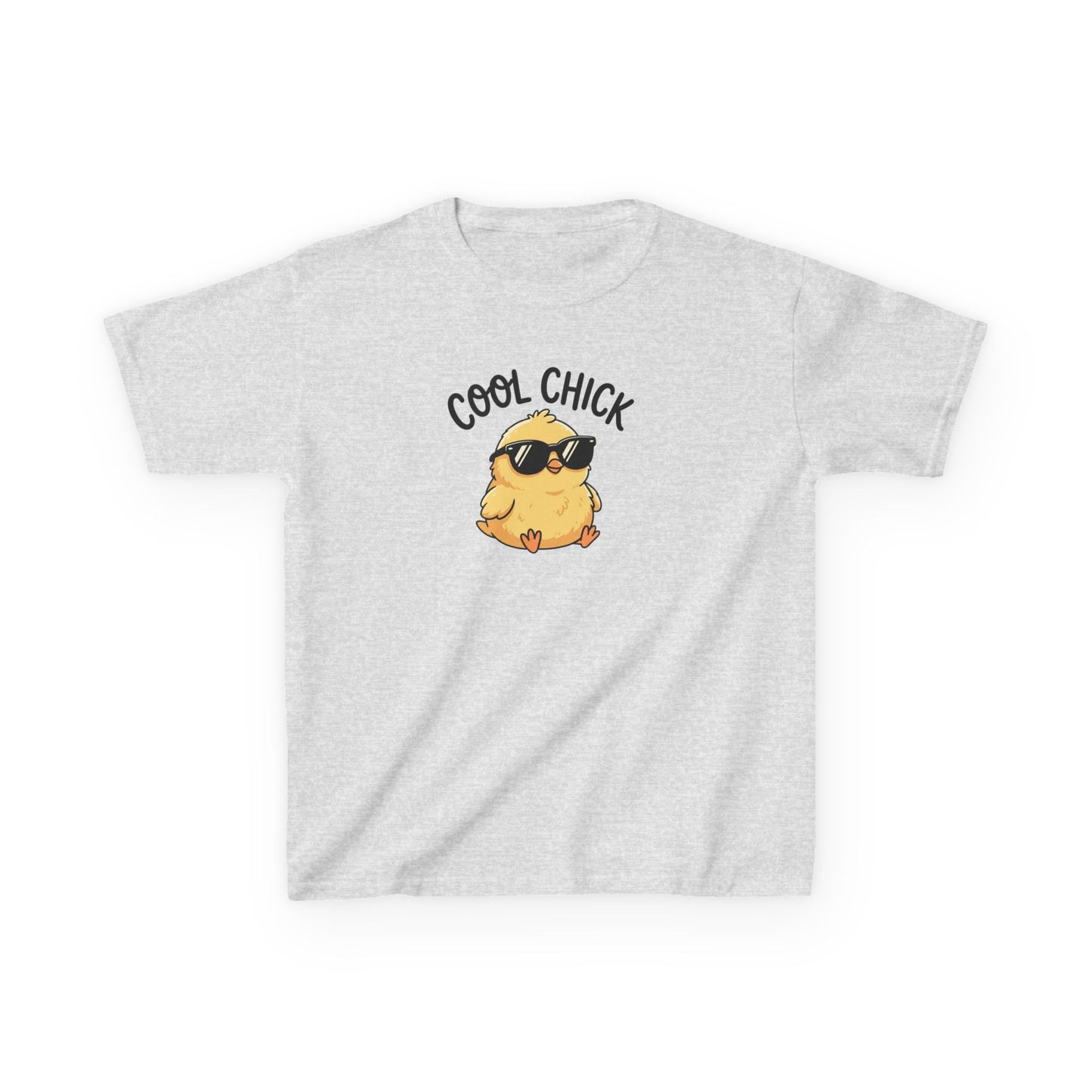 Kids T-Shirt — "Cool Chick" Sunglasses Chick Graphic Tee for Toddlers & Kids