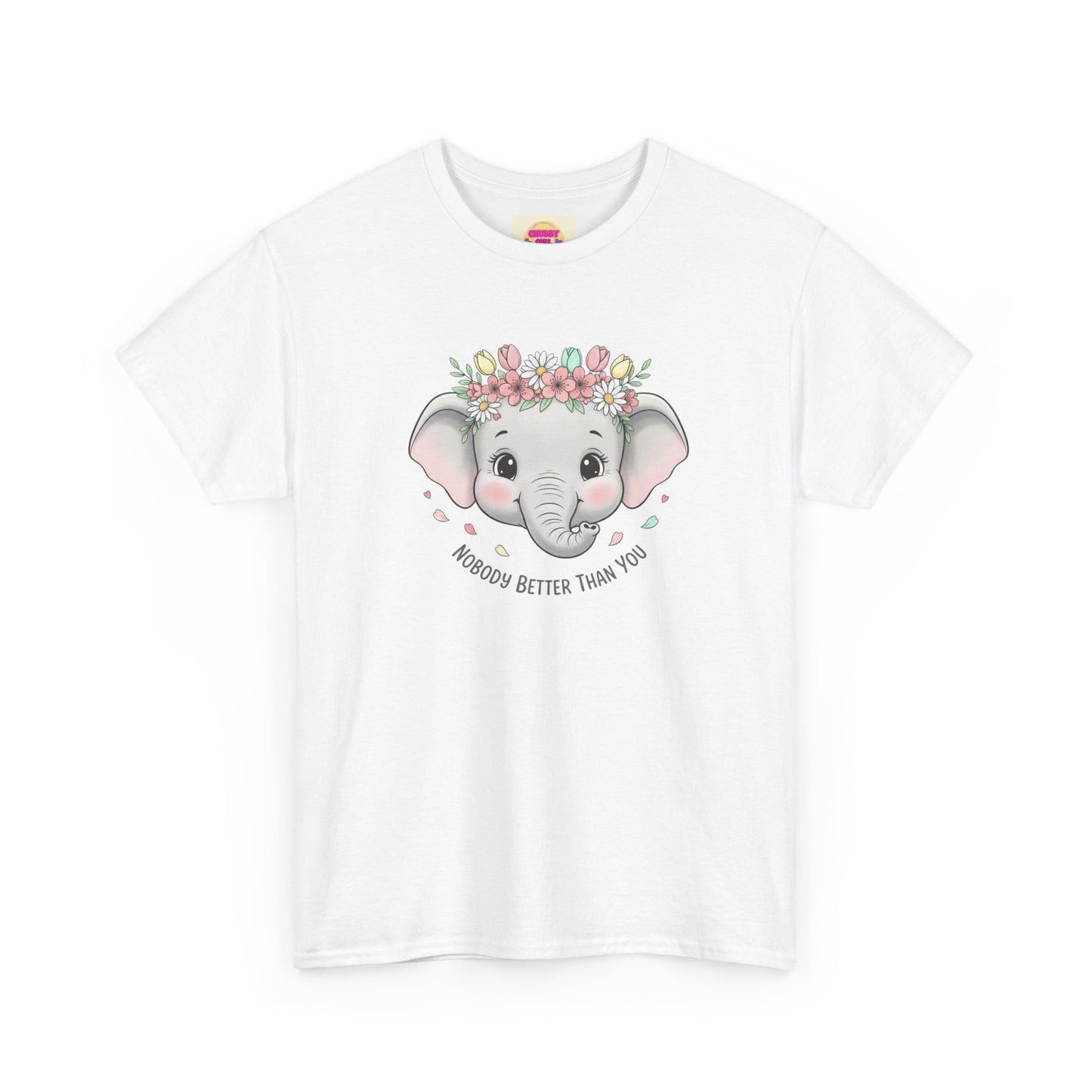 Elephant Floral Crown T-Shirt — "Rainbow Better Than You" Cute Kids Animal Tee