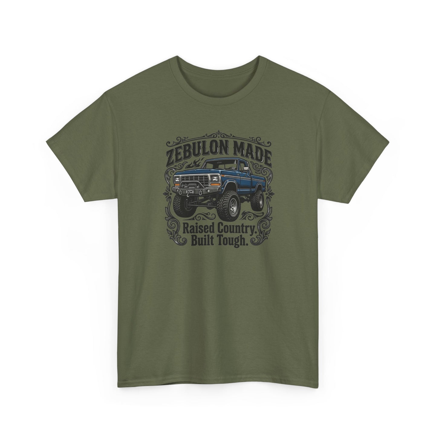 Men's T-shirt Zebulon Made Truck Tee — "Raised Country. Built Tough." Graphic T-Shirt