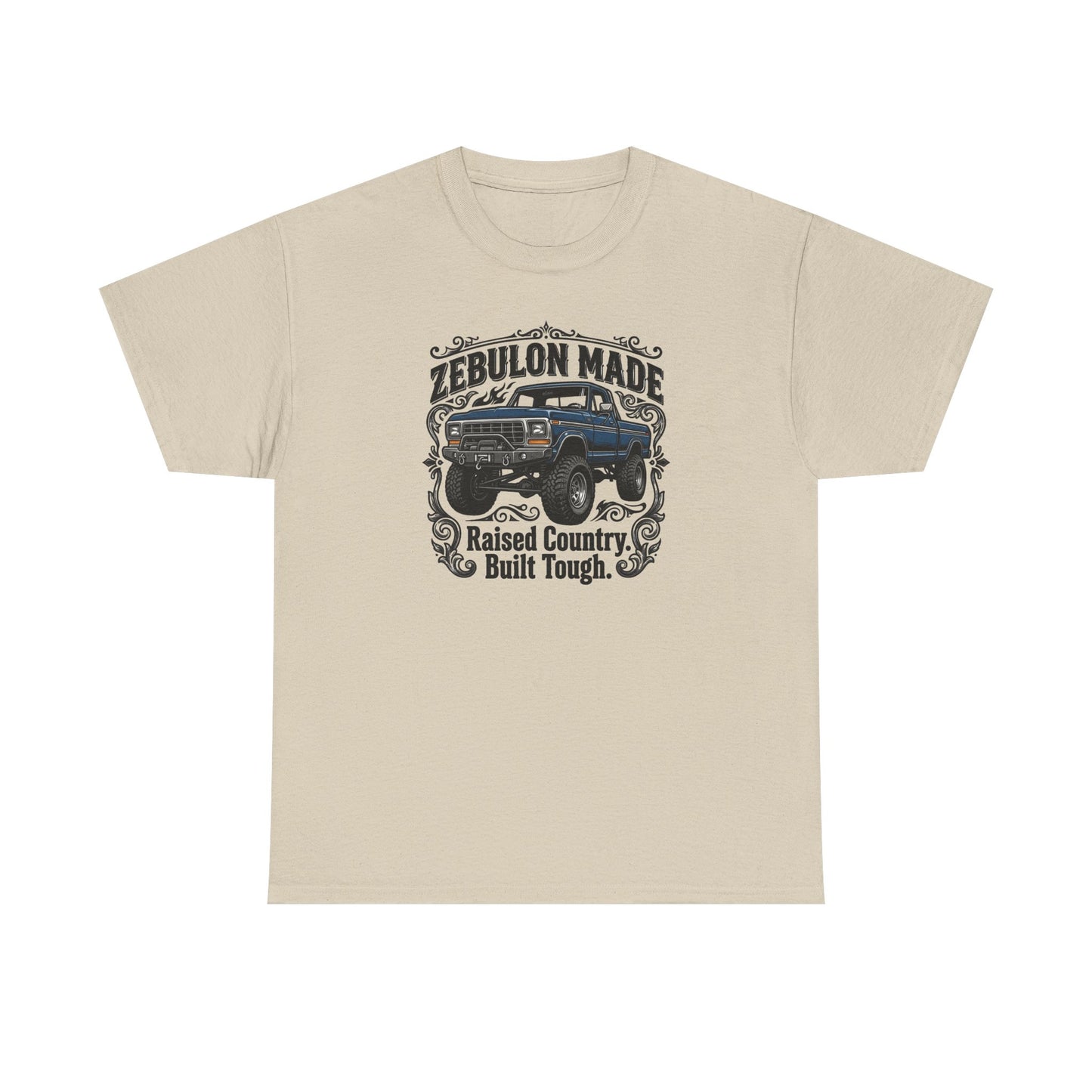 Men's T-shirt Zebulon Made Truck Tee — "Raised Country. Built Tough." Graphic T-Shirt
