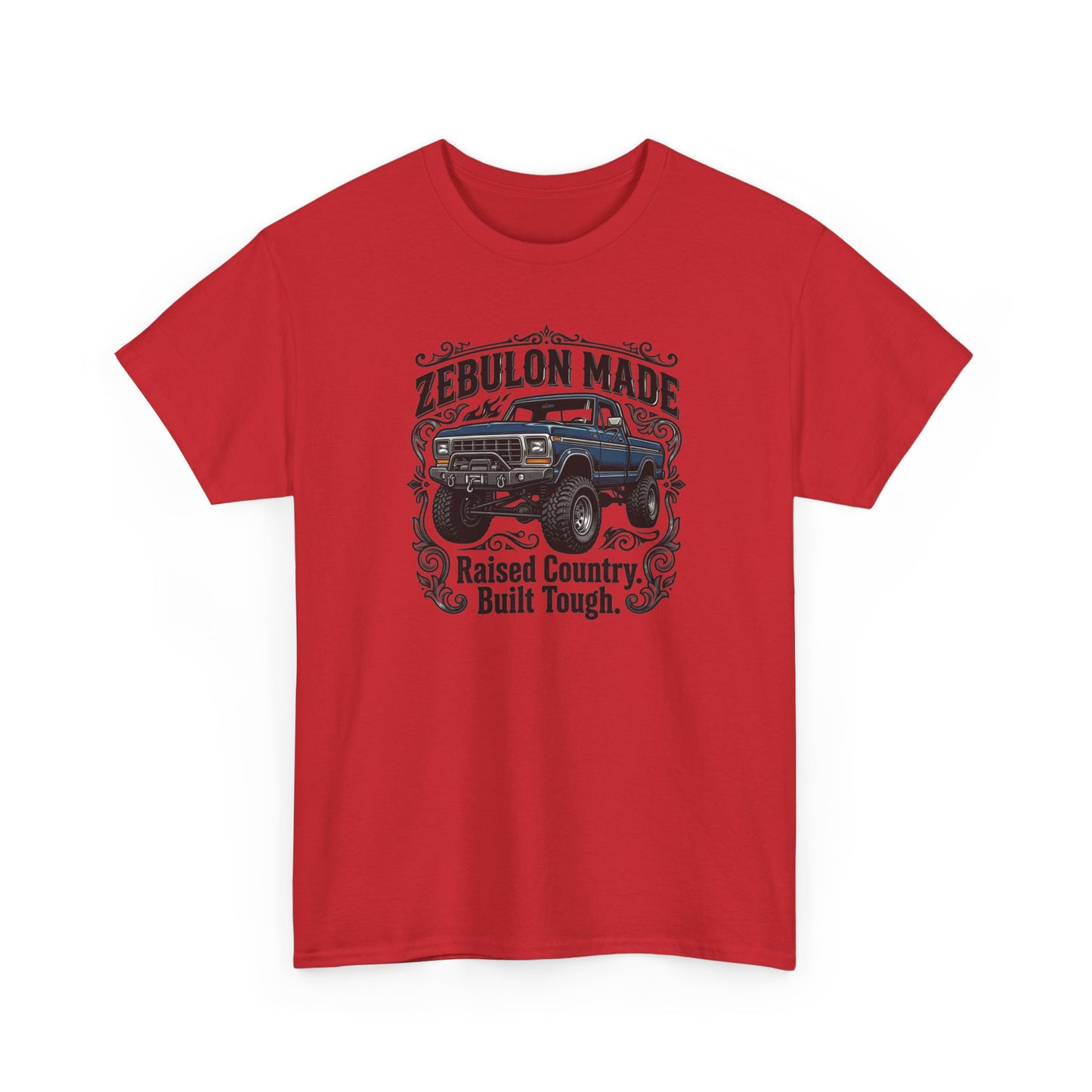 Men's T-shirt Zebulon Made Truck Tee — "Raised Country. Built Tough." Graphic T-Shirt