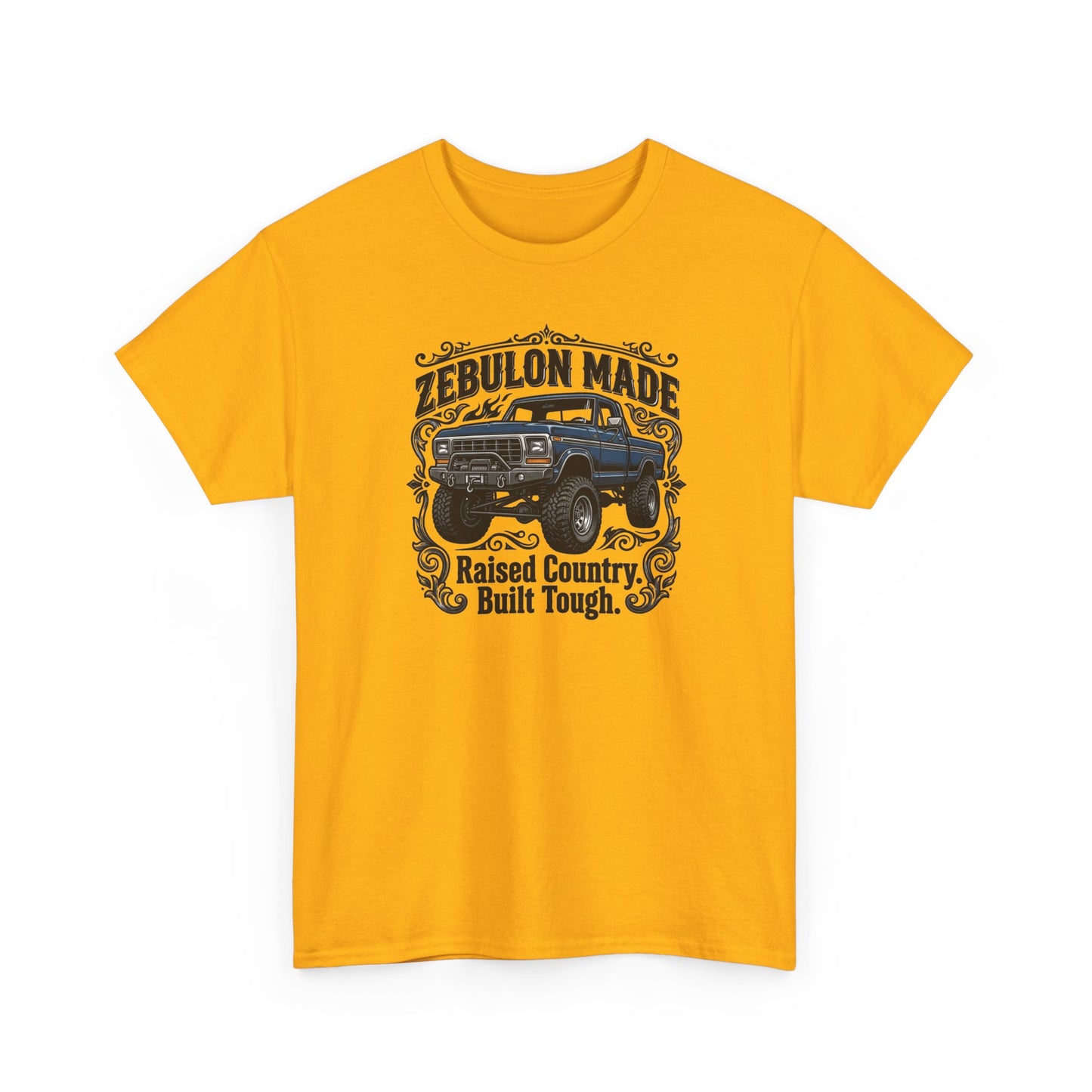 Men's T-shirt Zebulon Made Truck Tee — "Raised Country. Built Tough." Graphic T-Shirt