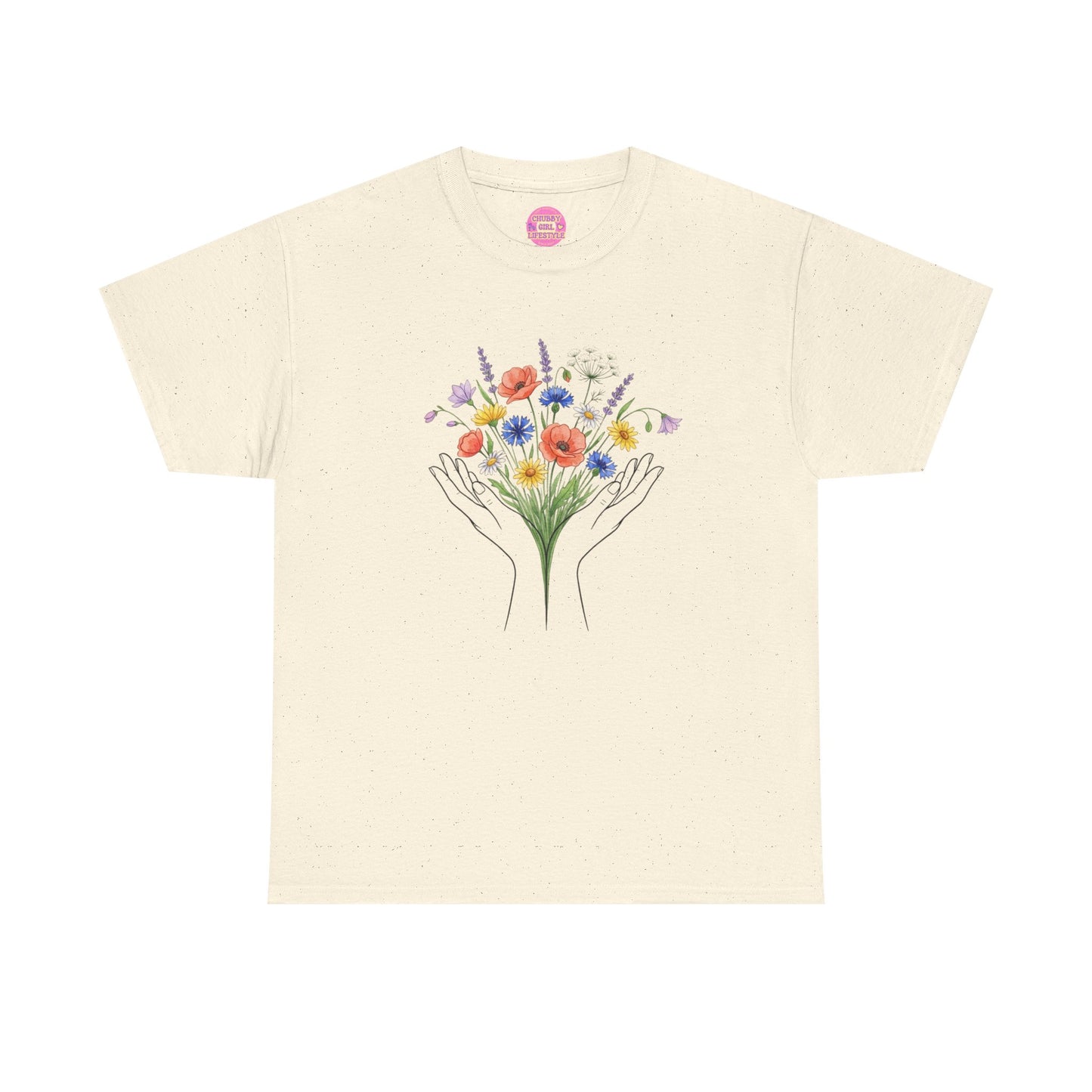 Wildflower Hands Tee — Floral Hands Graphic T-Shirt