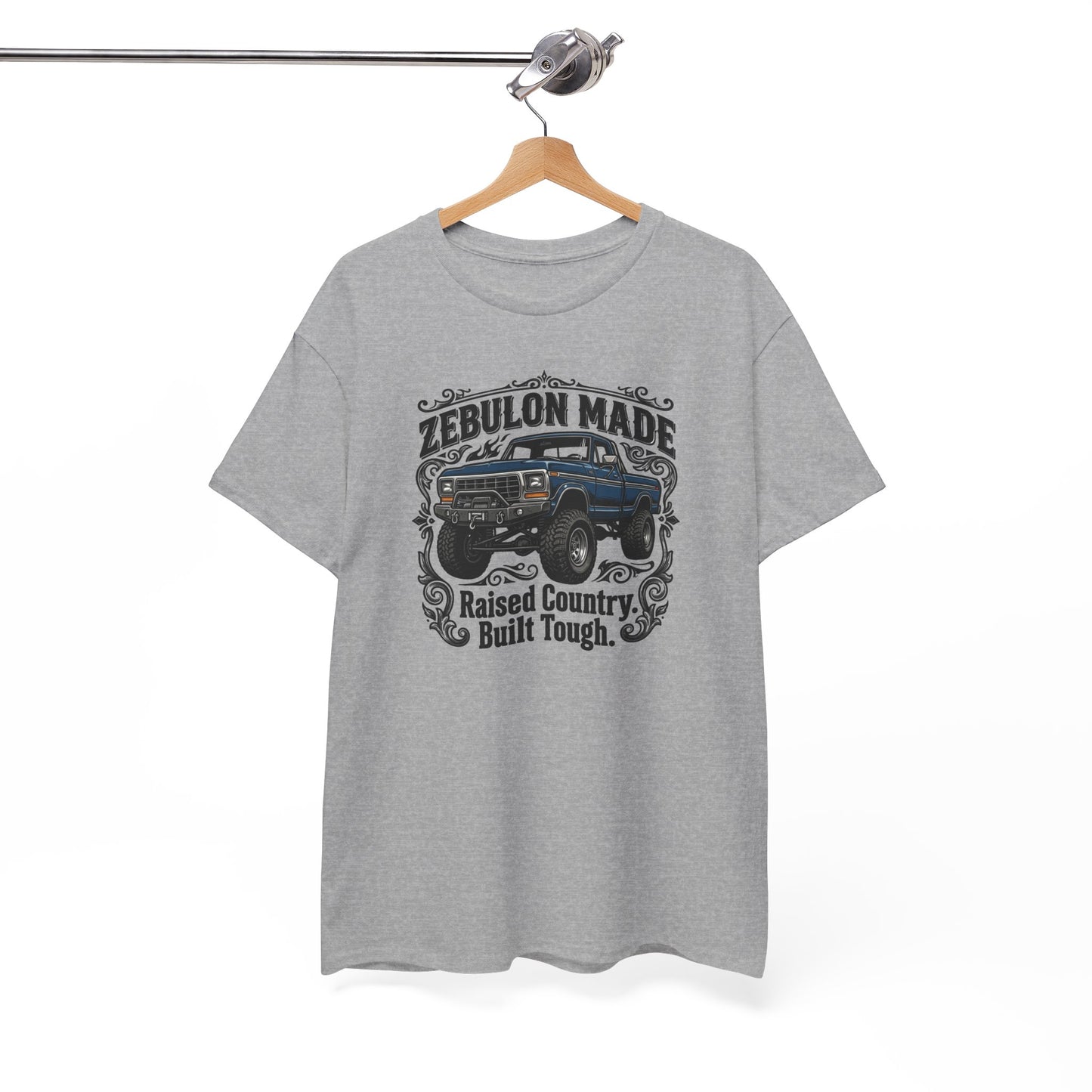 Men's T-shirt Zebulon Made Truck Tee — "Raised Country. Built Tough." Graphic T-Shirt