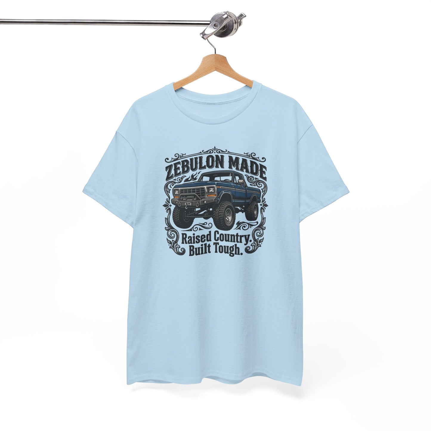 Men's T-shirt Zebulon Made Truck Tee — "Raised Country. Built Tough." Graphic T-Shirt