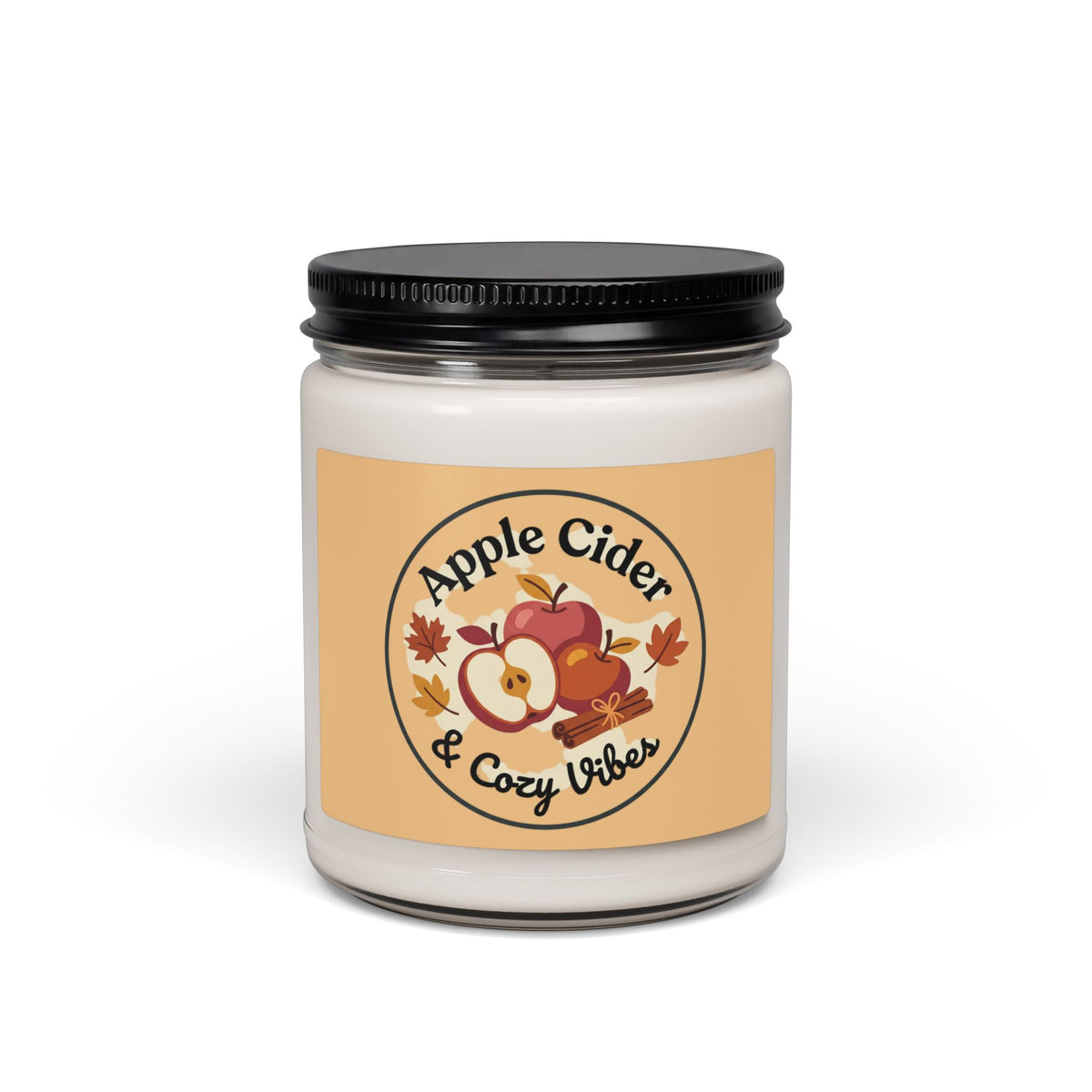 Apple Cider Soy Candle — 9oz Cozy Fall Aromatherapy