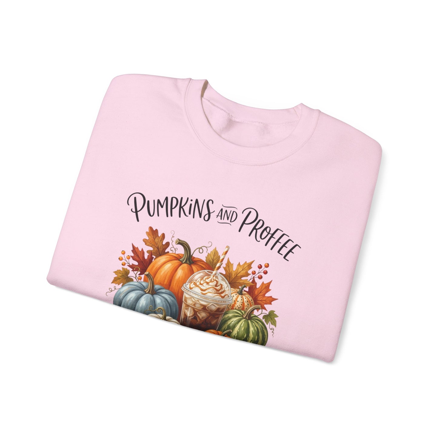 Pumpkins and Proffee (Protein Coffee) Sweatshirt — Fall Pumpkin Bouquet Crewneck