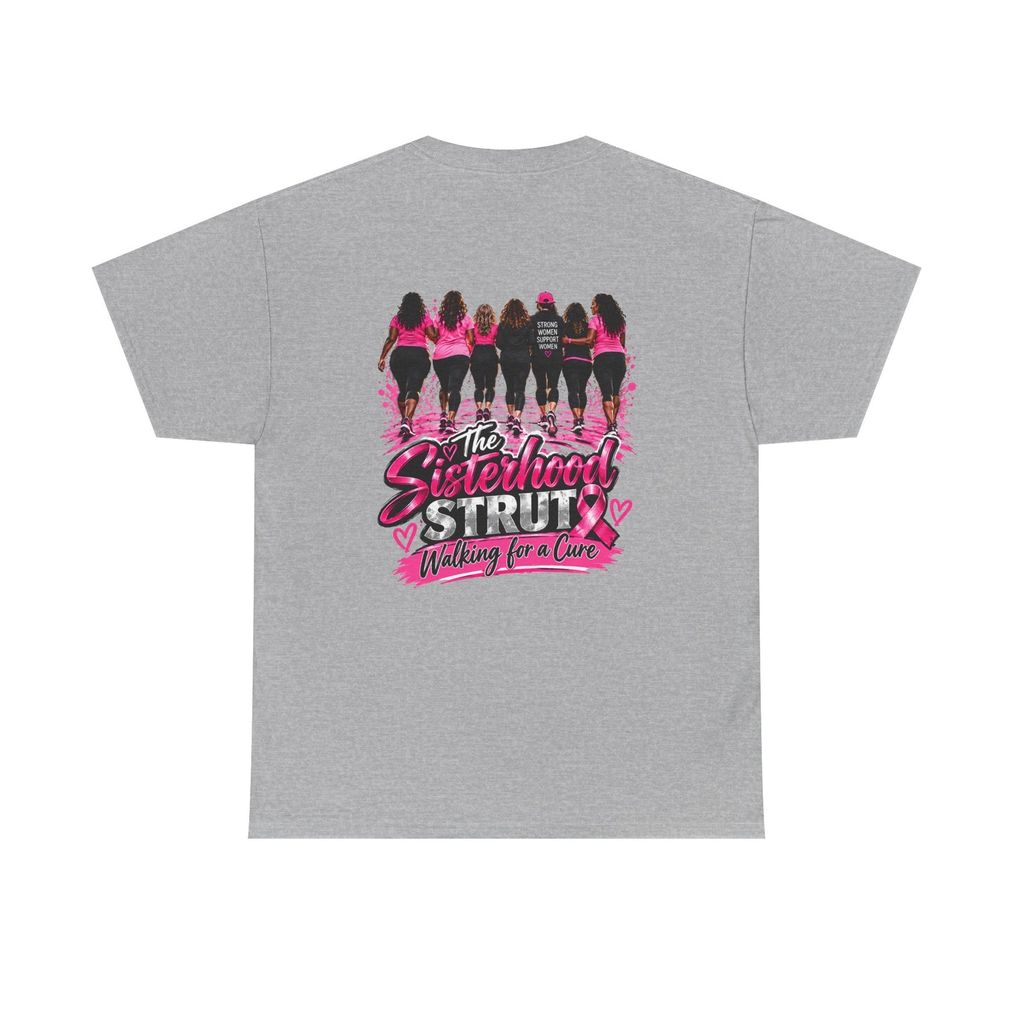 Sisterhood Strut Breast Cancer Awareness Tee