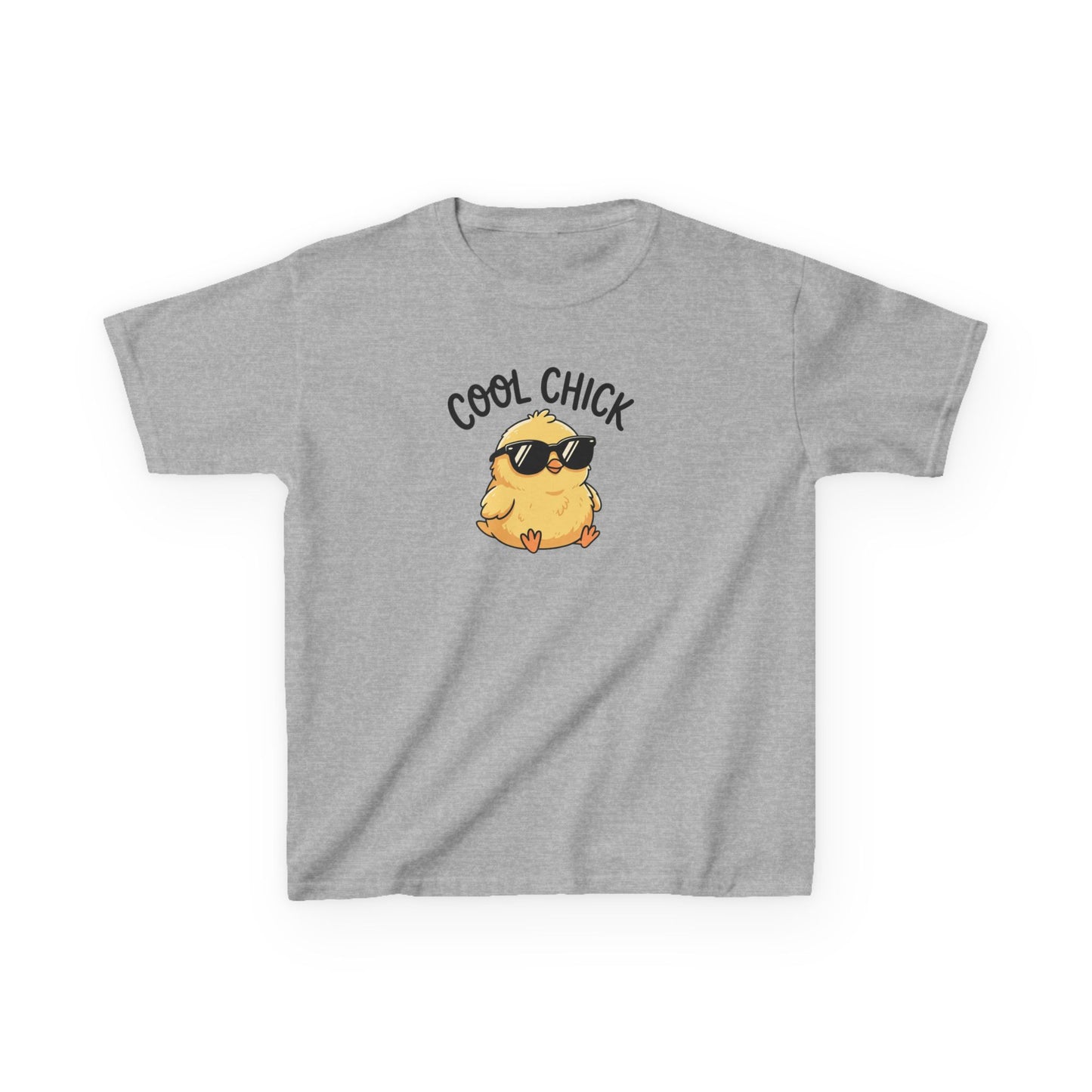 Kids T-Shirt — "Cool Chick" Sunglasses Chick Graphic Tee for Toddlers & Kids