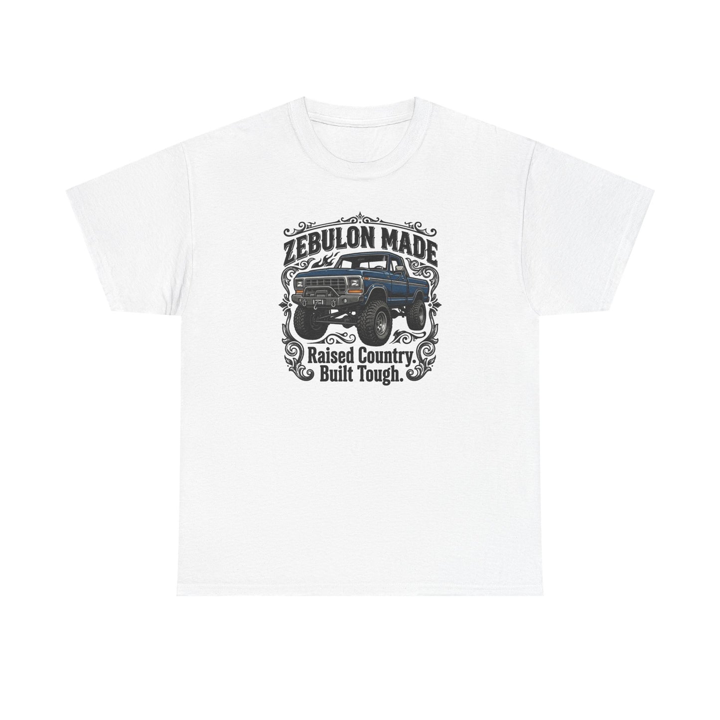 Men's T-shirt Zebulon Made Truck Tee — "Raised Country. Built Tough." Graphic T-Shirt