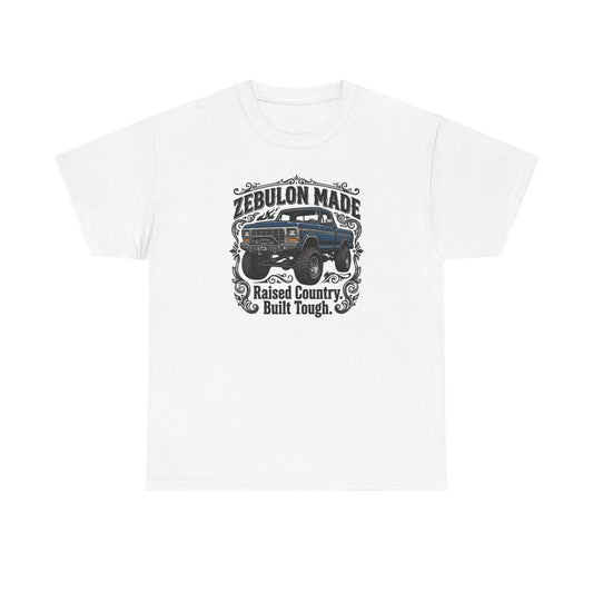 Men's T-shirt Zebulon Made Truck Tee — "Raised Country. Built Tough." Graphic T-Shirt