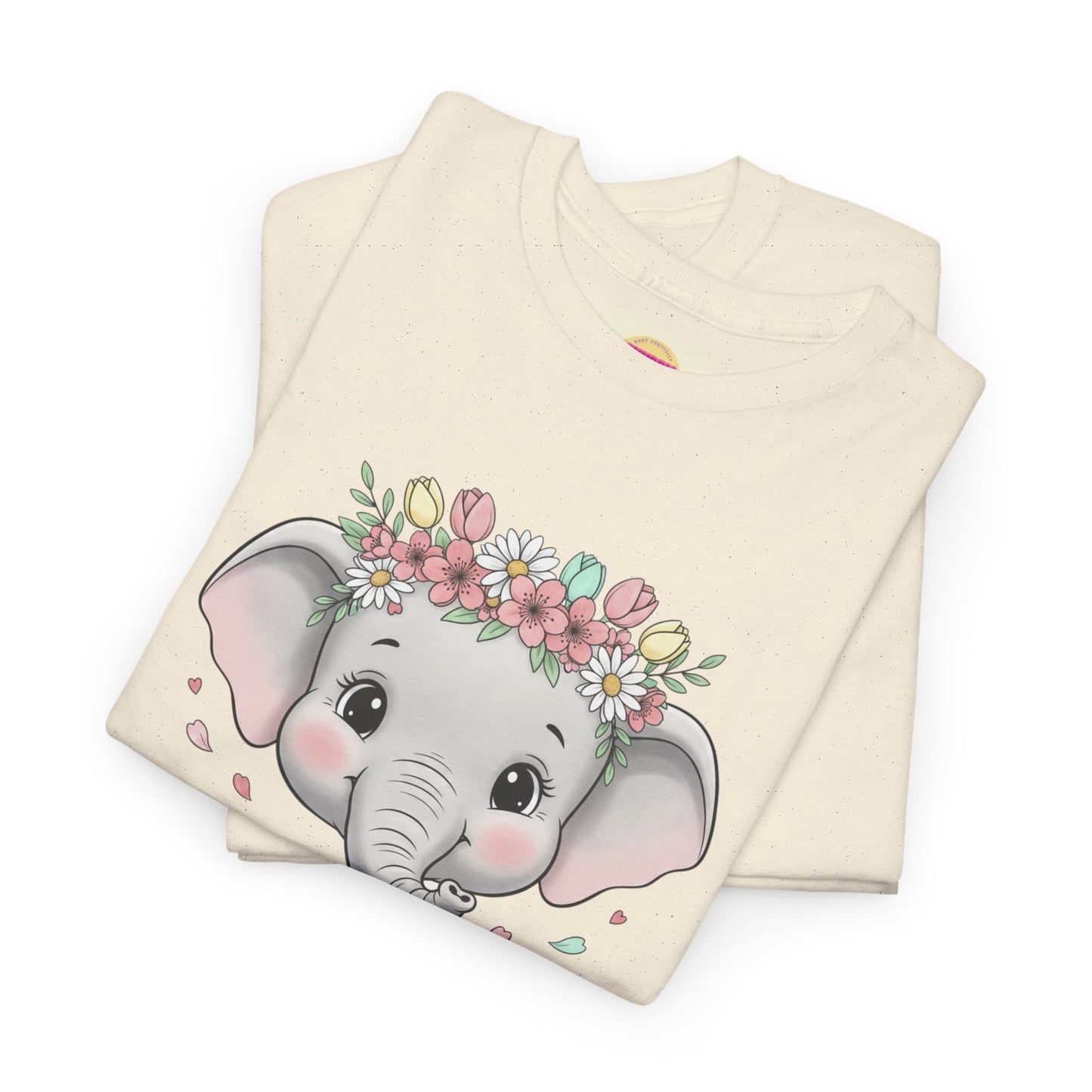 Elephant Floral Crown T-Shirt — "Rainbow Better Than You" Cute Kids Animal Tee