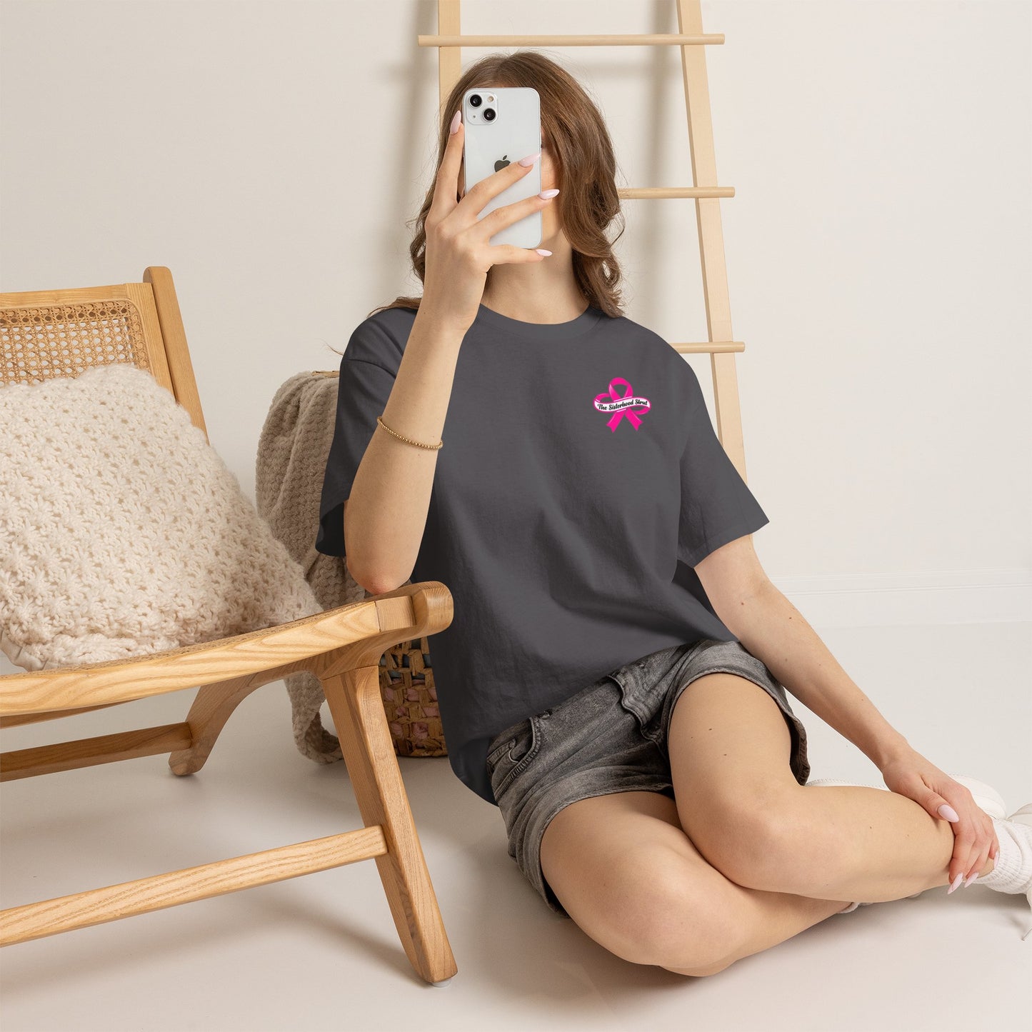 Sisterhood Strut Breast Cancer Awareness Tee