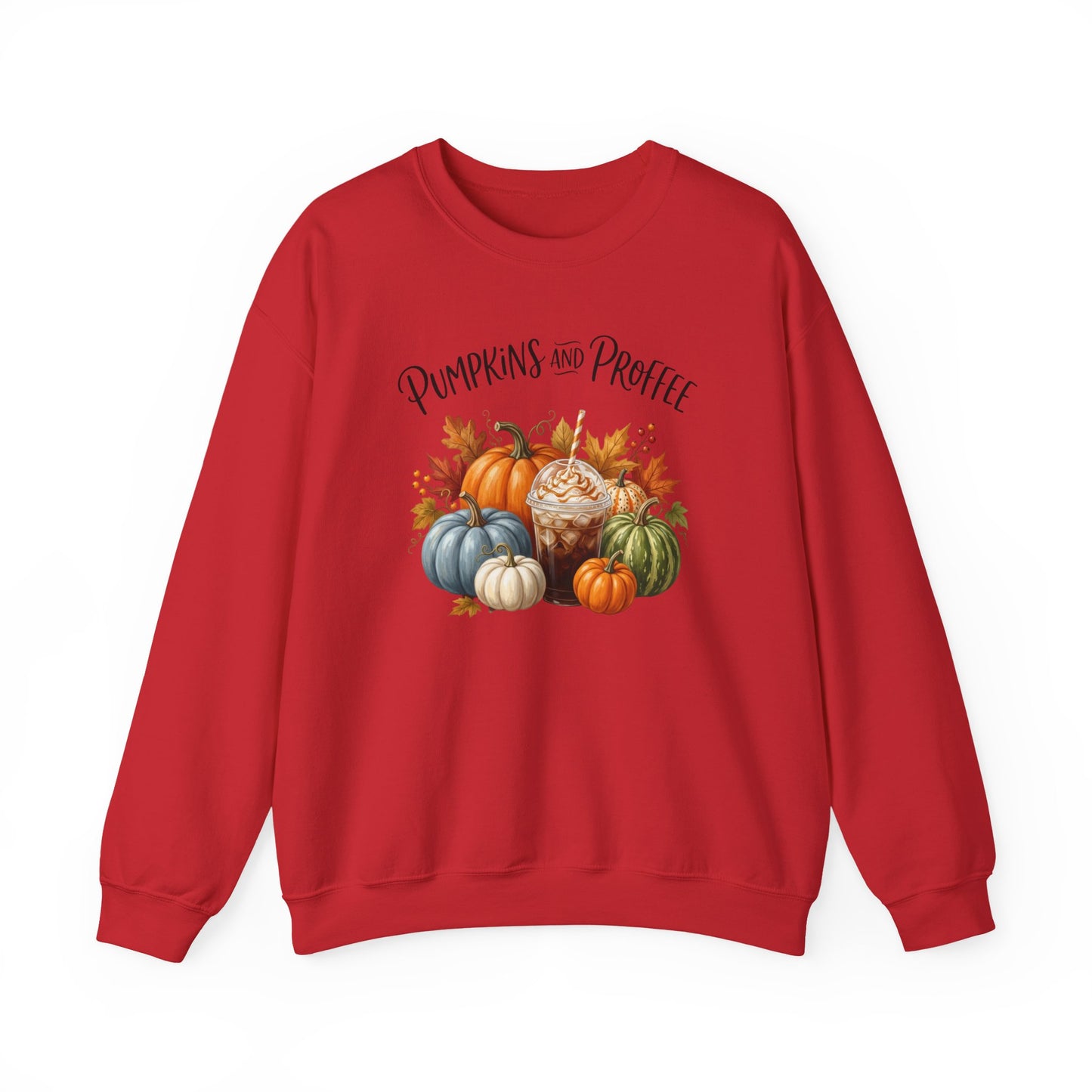 Pumpkins and Proffee (Protein Coffee) Sweatshirt — Fall Pumpkin Bouquet Crewneck