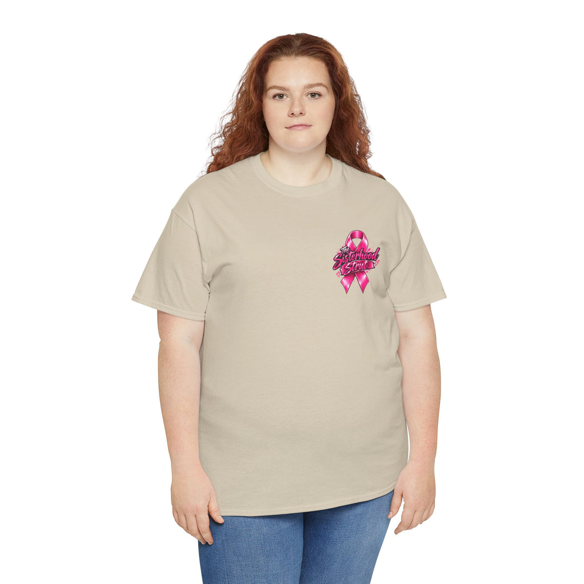 Sisterhood Strut Breast Cancer Awareness Tee
