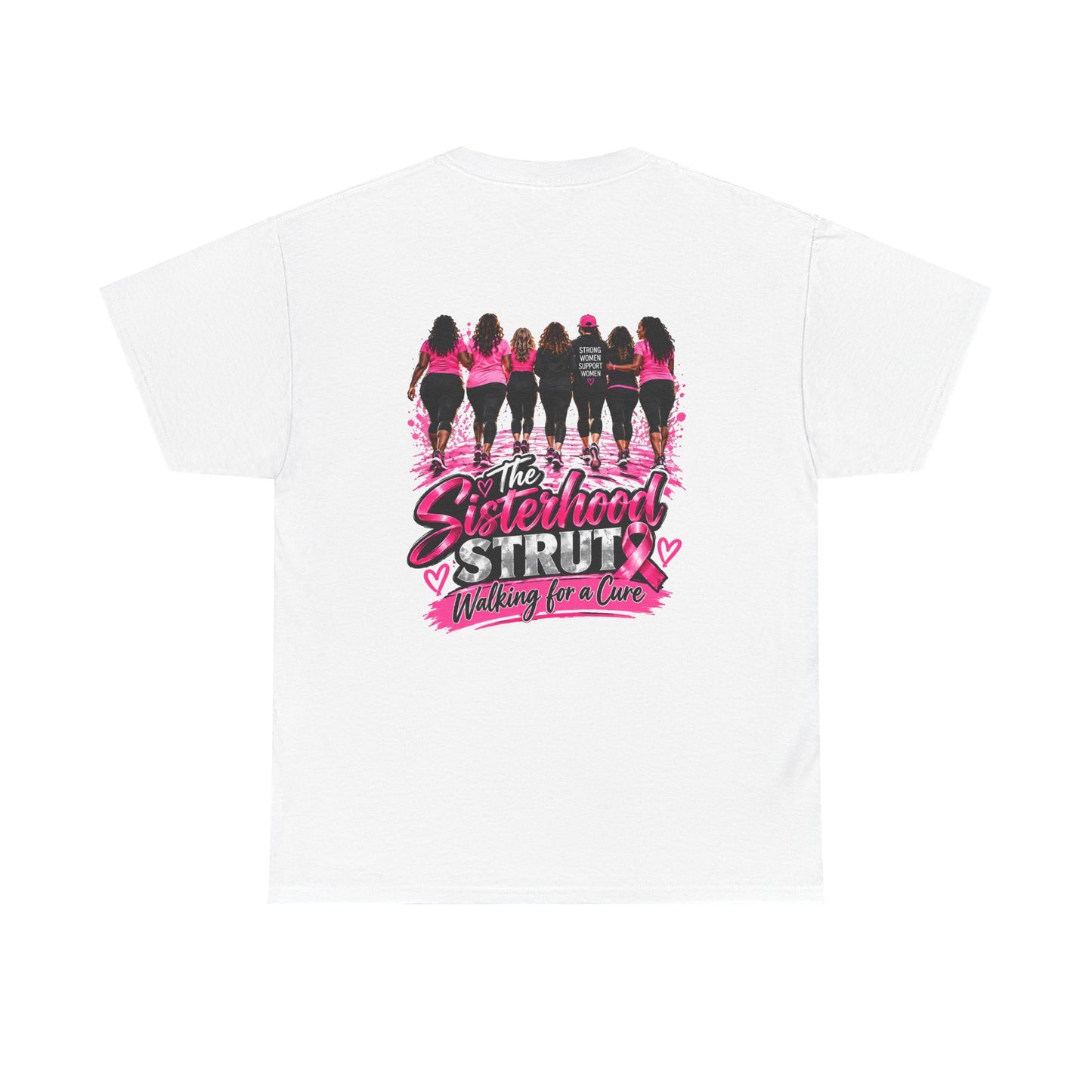 Sisterhood Strut Breast Cancer Awareness Tee