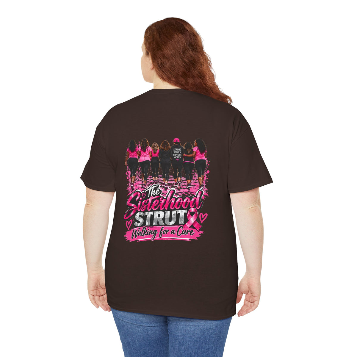 Sisterhood Strut Breast Cancer Awareness Tee