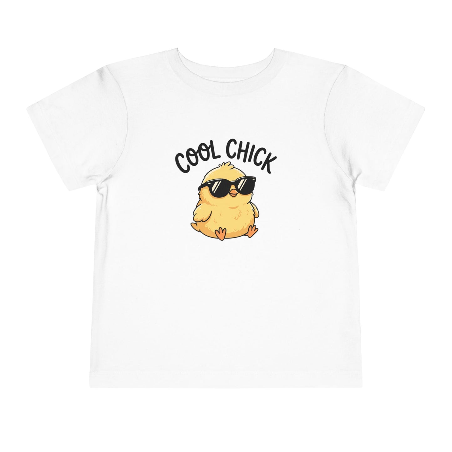 Cool Chick Toddler Tee — Cute Sunglasses Chick Graphic Shirt