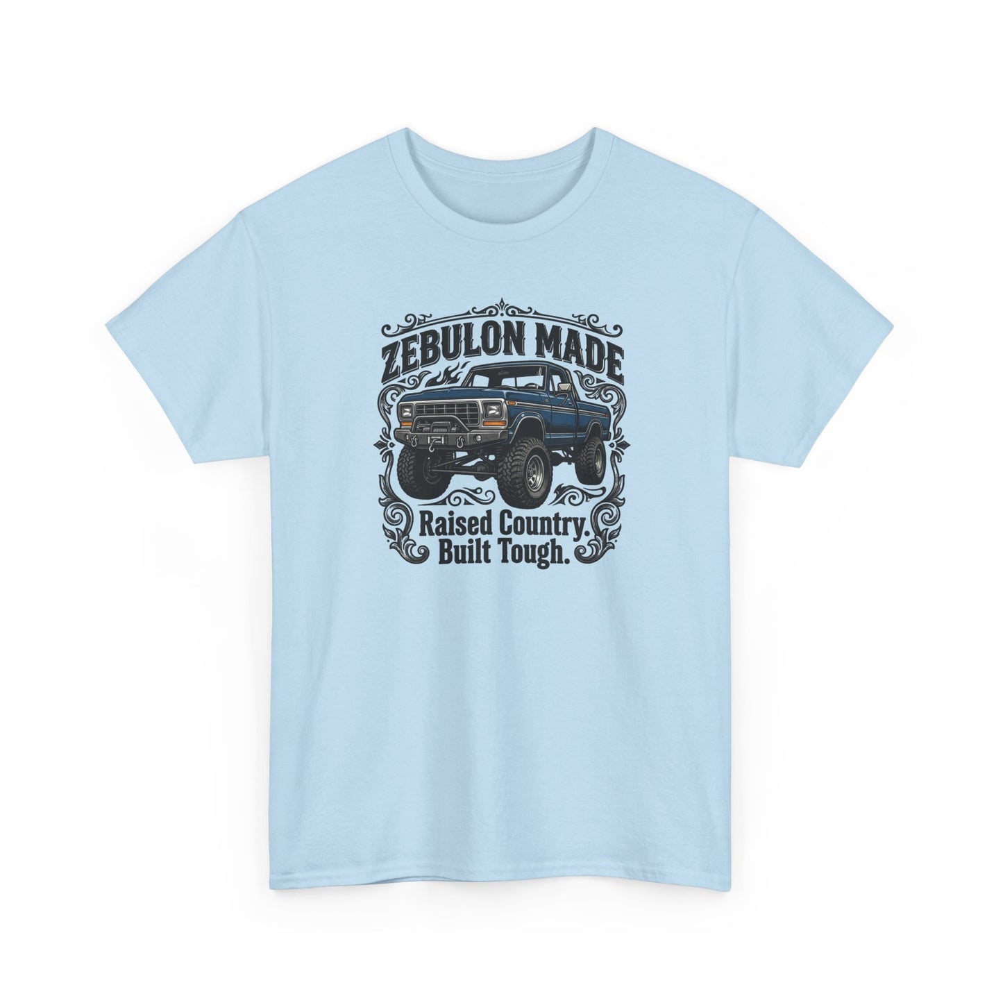 Men's T-shirt Zebulon Made Truck Tee — "Raised Country. Built Tough." Graphic T-Shirt