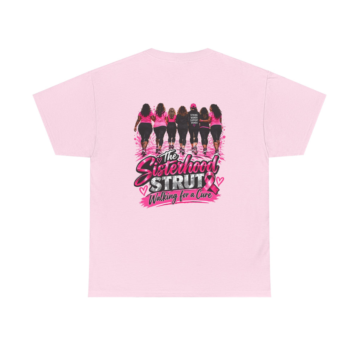 Sisterhood Strut Breast Cancer Awareness Tee