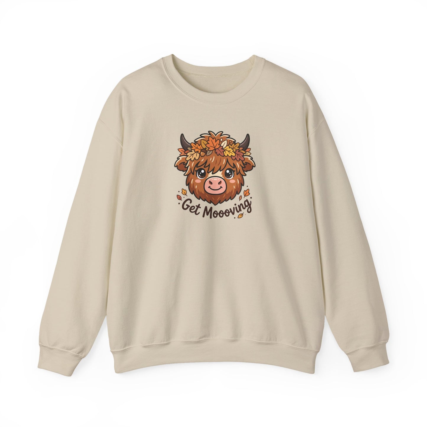 Get Moooving! Fall Highland Cow Sweatshirt
