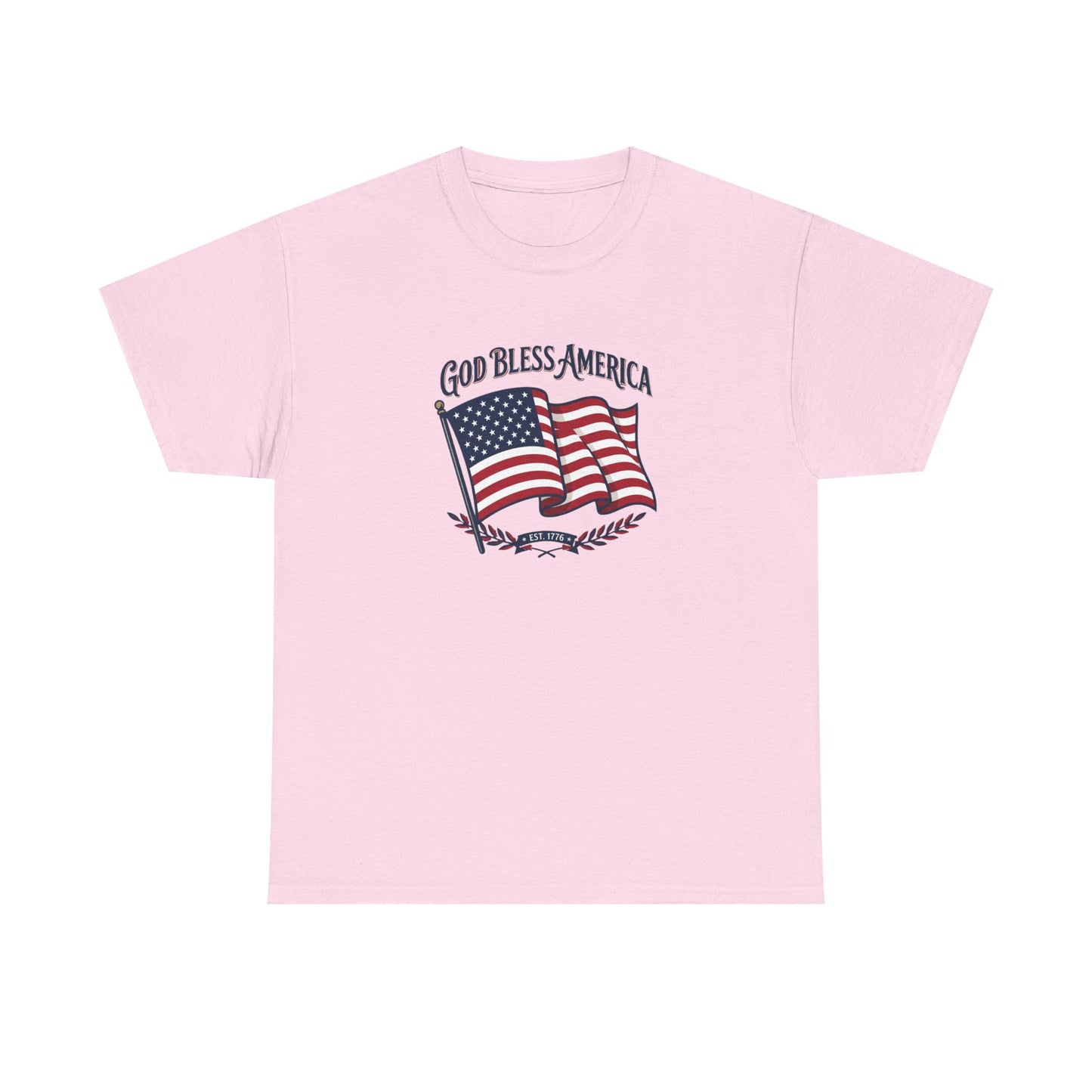 T-Shirt — "God Bless America" Flag Tee | Patriotic 4th of July Shirt