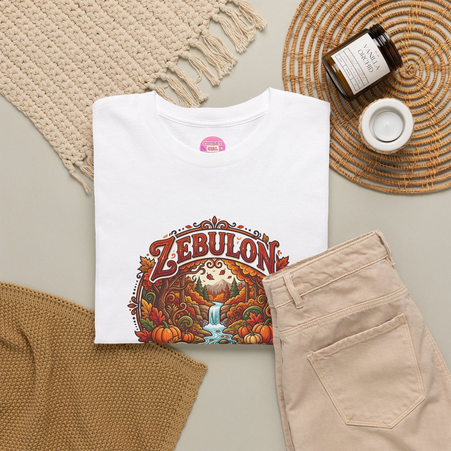 Zebulon Proud Graphic Tee — Vintage Pumpkin Harvest Autumn Shirt